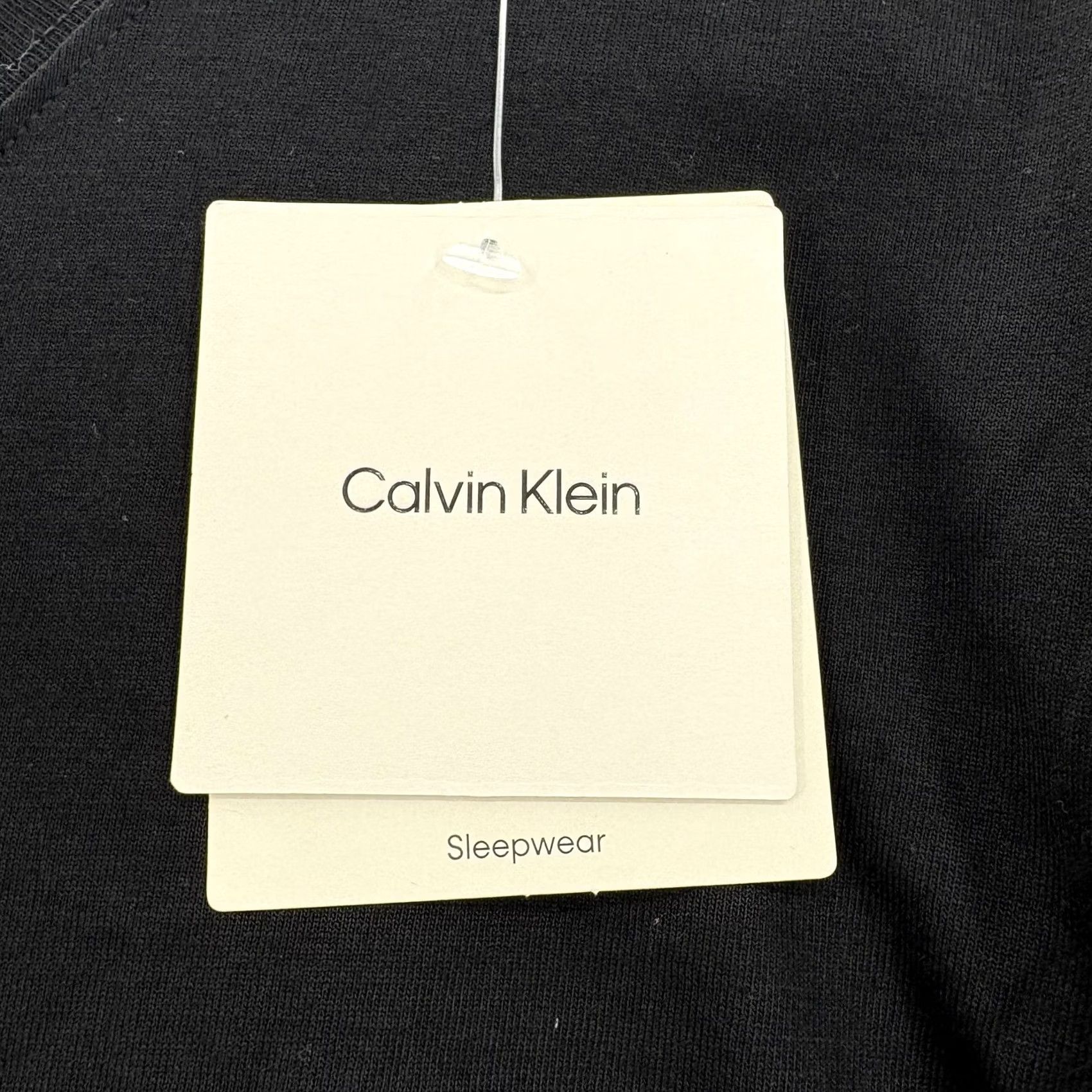Calvin Klein Calvin Klein Pajama Top Mens Large Black Logo Cotton Microfiber Sleepwear Tee Size US L / EU 52-54 / 3 - 4 Thumbnail