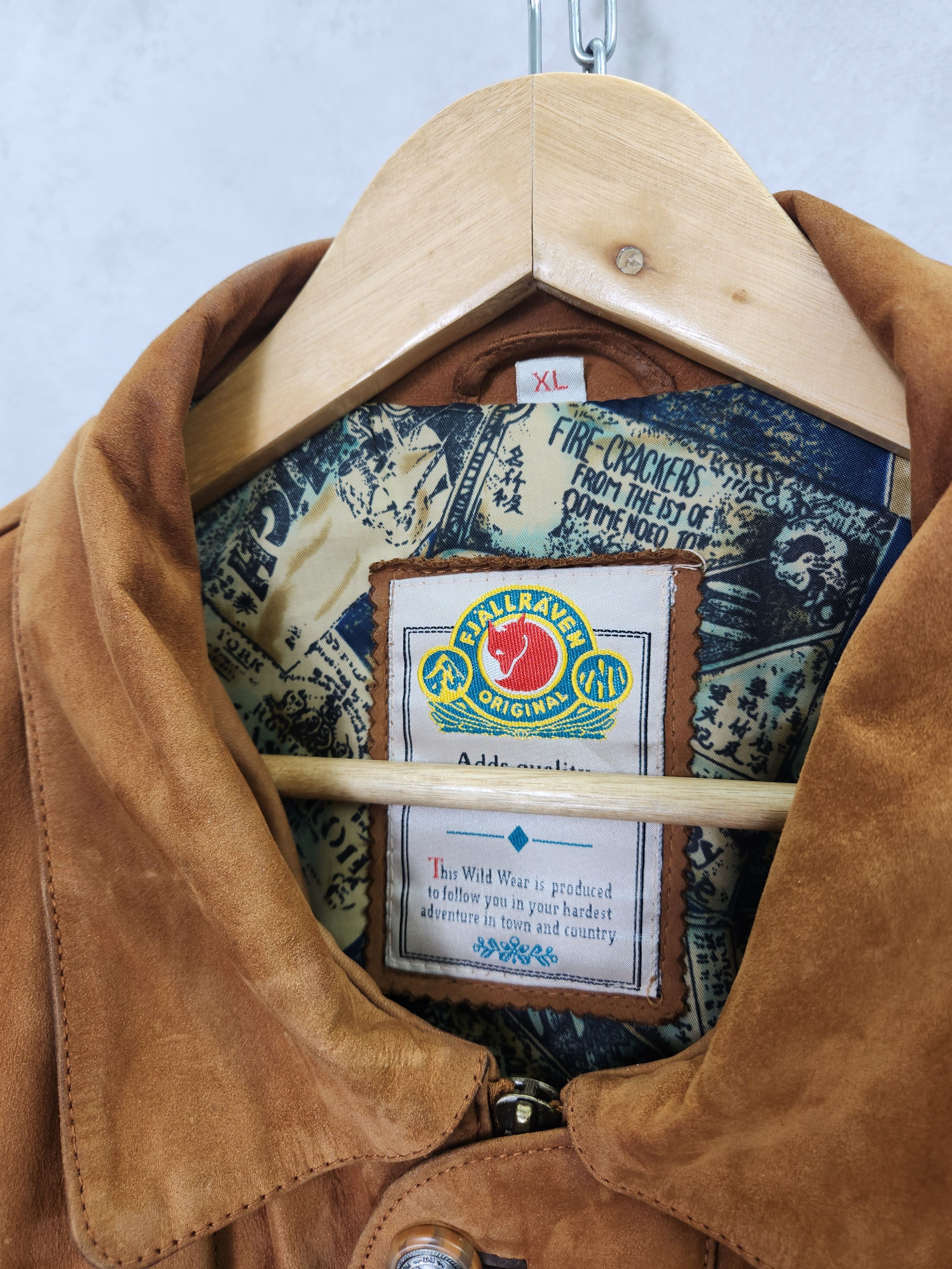Fjallraven Rare Vintage 80s Fjallraven Fjällräven leather brown jacket Size US XL / EU 56 / 4 - 9 Thumbnail