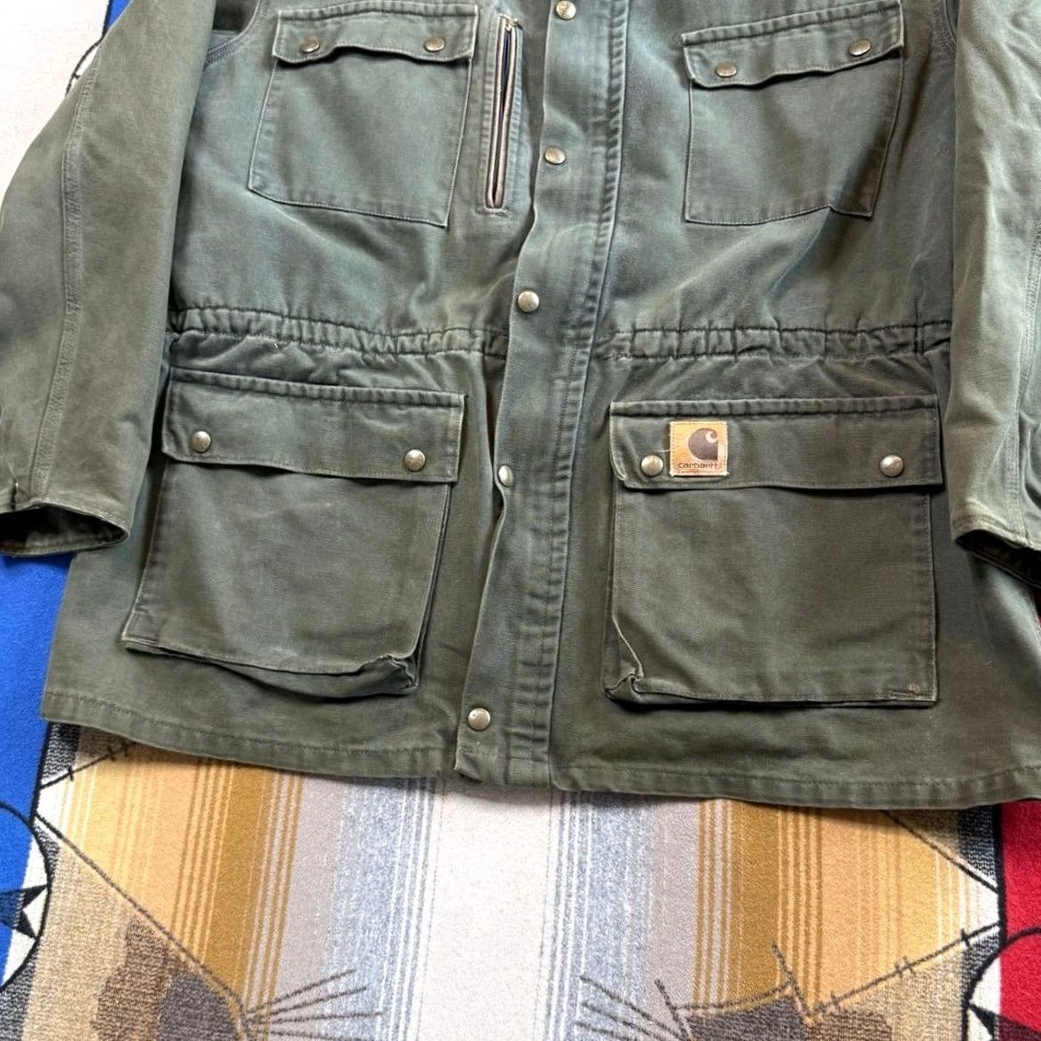 Carhartt VINTAGE Carhartt Jacket XL Green Chore Workwear Duster Style Plaid Lined 90s Mens Size US XL / EU 56 / 4 - 6 Thumbnail