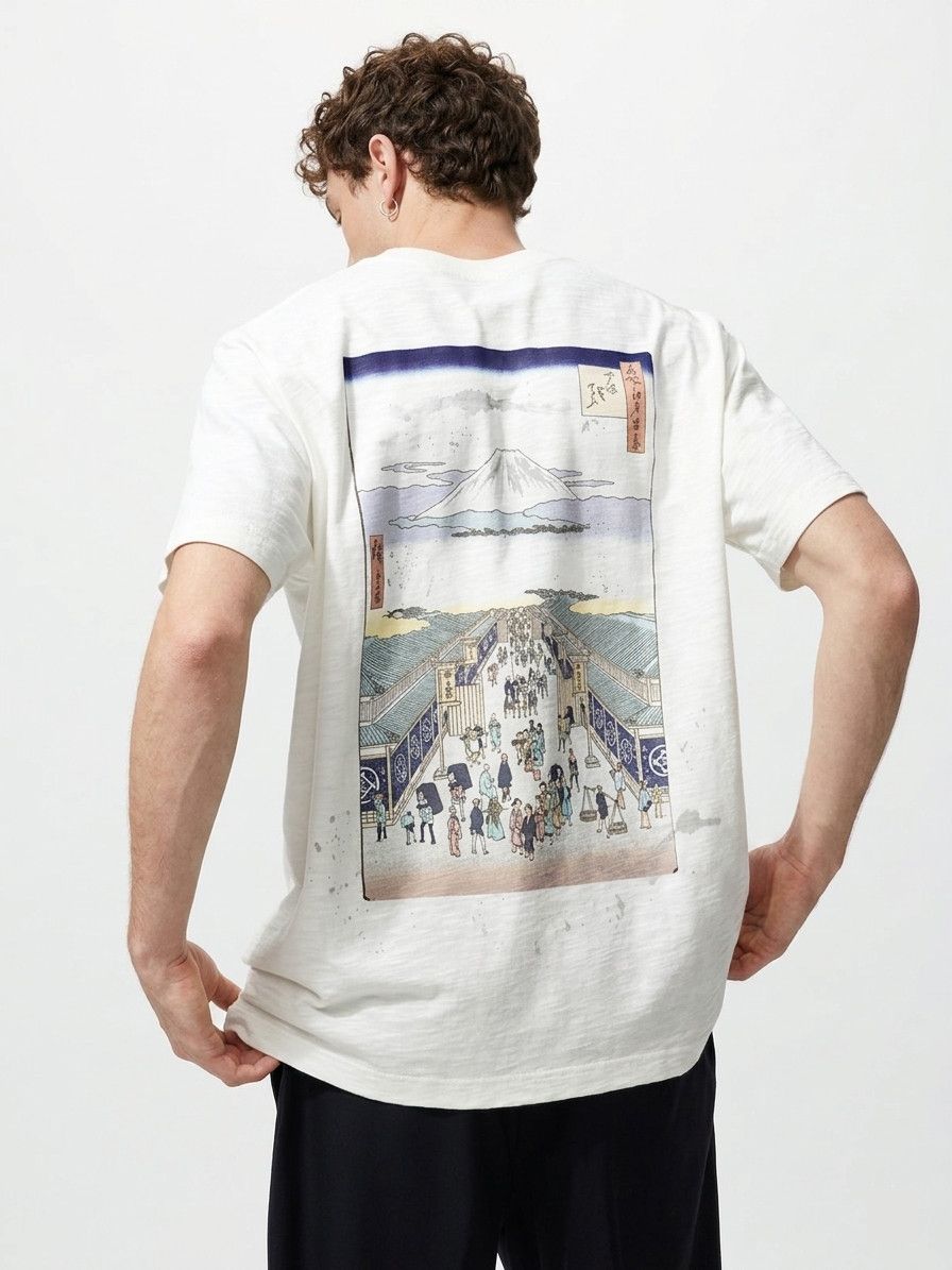 Japanese Brand Ukiyoe UT Japanese Traditional Wagara Japan Limited Size US M / EU 48-50 / 2 - 1 Thumbnail