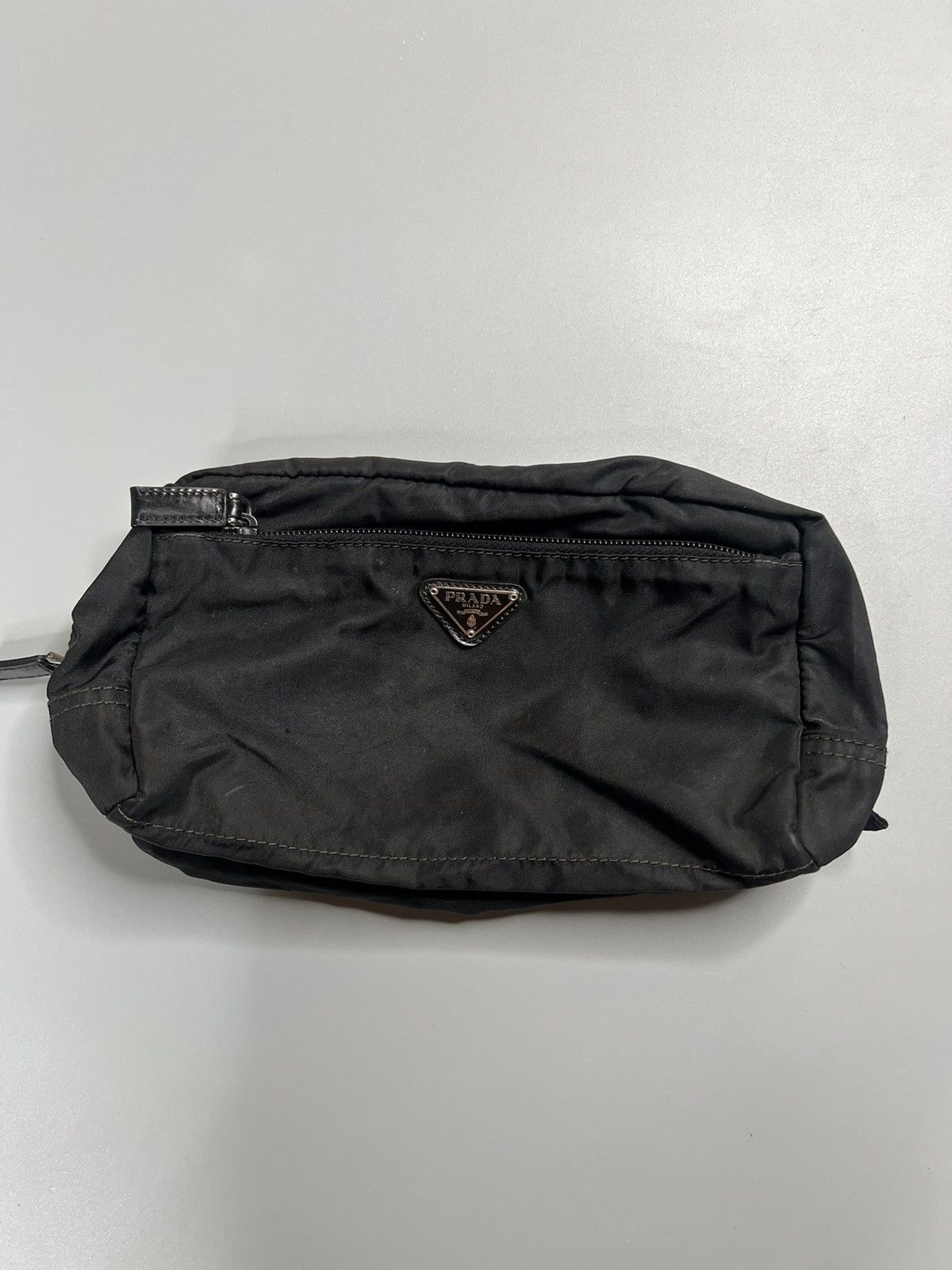 image of Prada Cosmetic Pouch Bag in Black, Women's