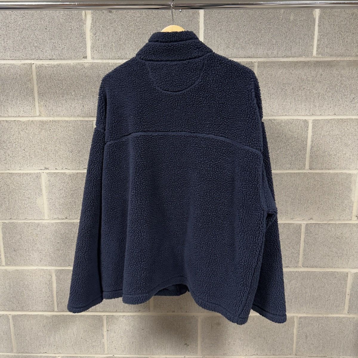 Gap Vintage Gap Navy Blue Zip Up Fleece Jacket Wide Boxy Size US XXL / EU 58 / 5 - 2 Thumbnail