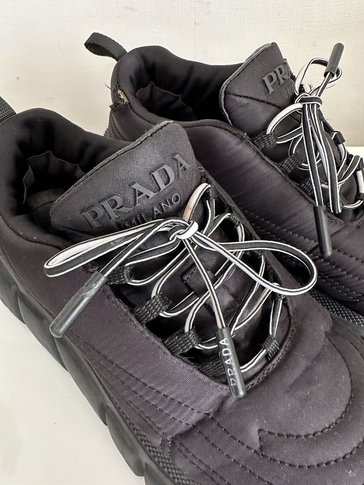 Prada Prada Rush Gabarine Black Nylon Trainers Women’s size 8 Size US 8 / IT 38 - 3 Thumbnail