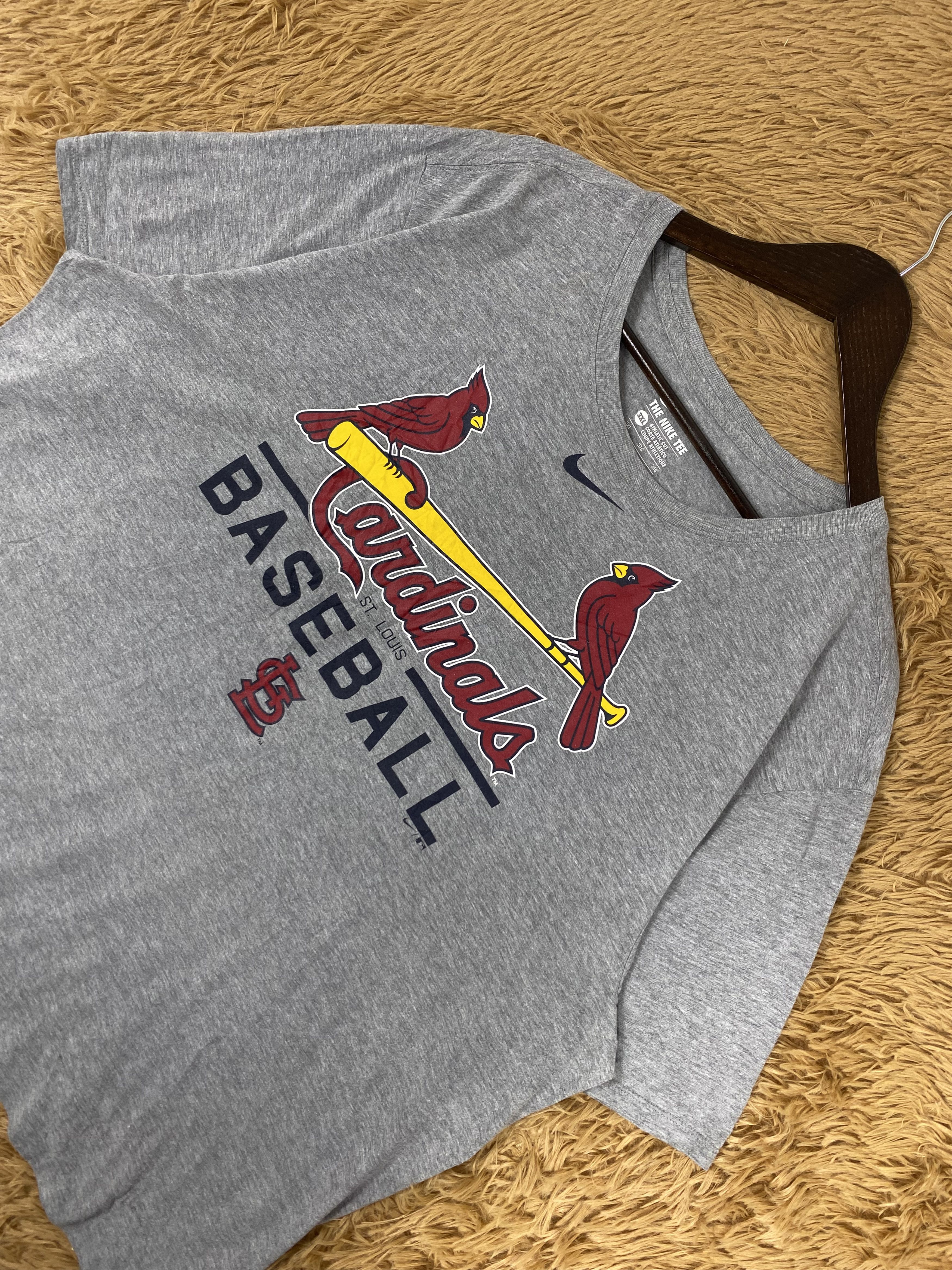 MLB Vintage Nike St. Louis Cardinals Baseball T-Shirts PT0033 Size US XXL / EU 58 / 5 - 2 Thumbnail