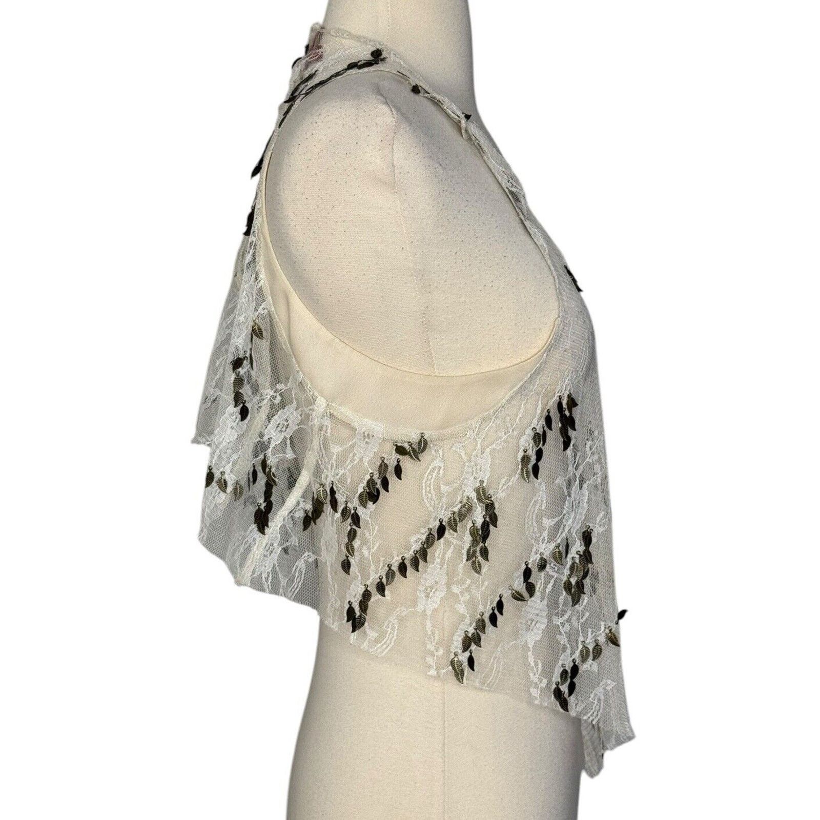 Other ARROGANT CAT Lace Charm Gold Embellished Club Vest Size XS/S Size S / US 4 / IT 40 - 5 Thumbnail