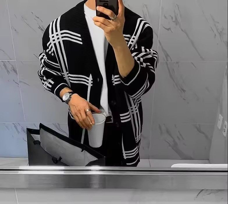 Vintage Kitamura x Miki Graphic Knit Cardigan Sweater Size US XXL / EU 58 / 5 - 1 Thumbnail