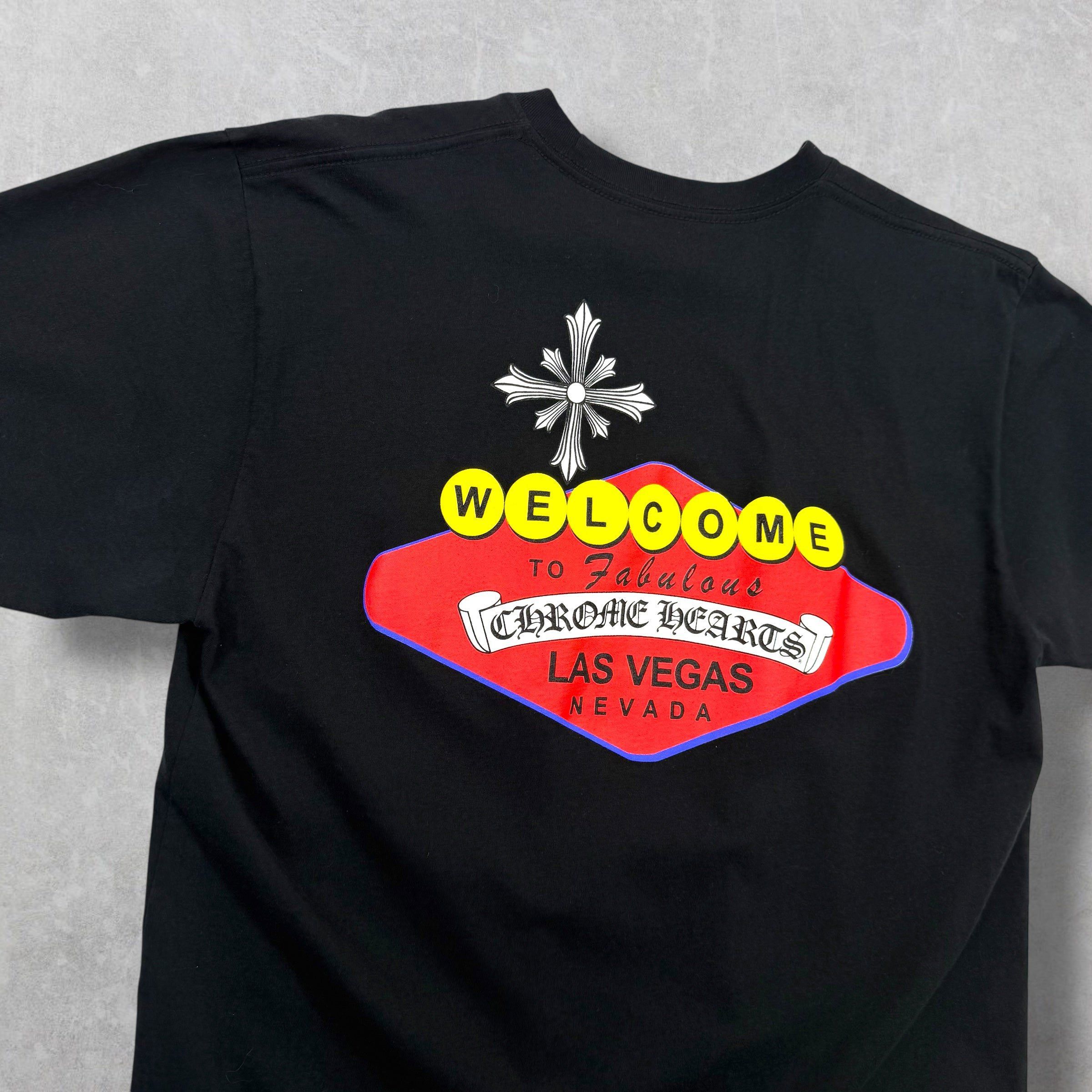 Chrome Hearts Chrome Hearts Black Welcome To Vegas Tee L Size US L / EU 52-54 / 3 - 3 Thumbnail