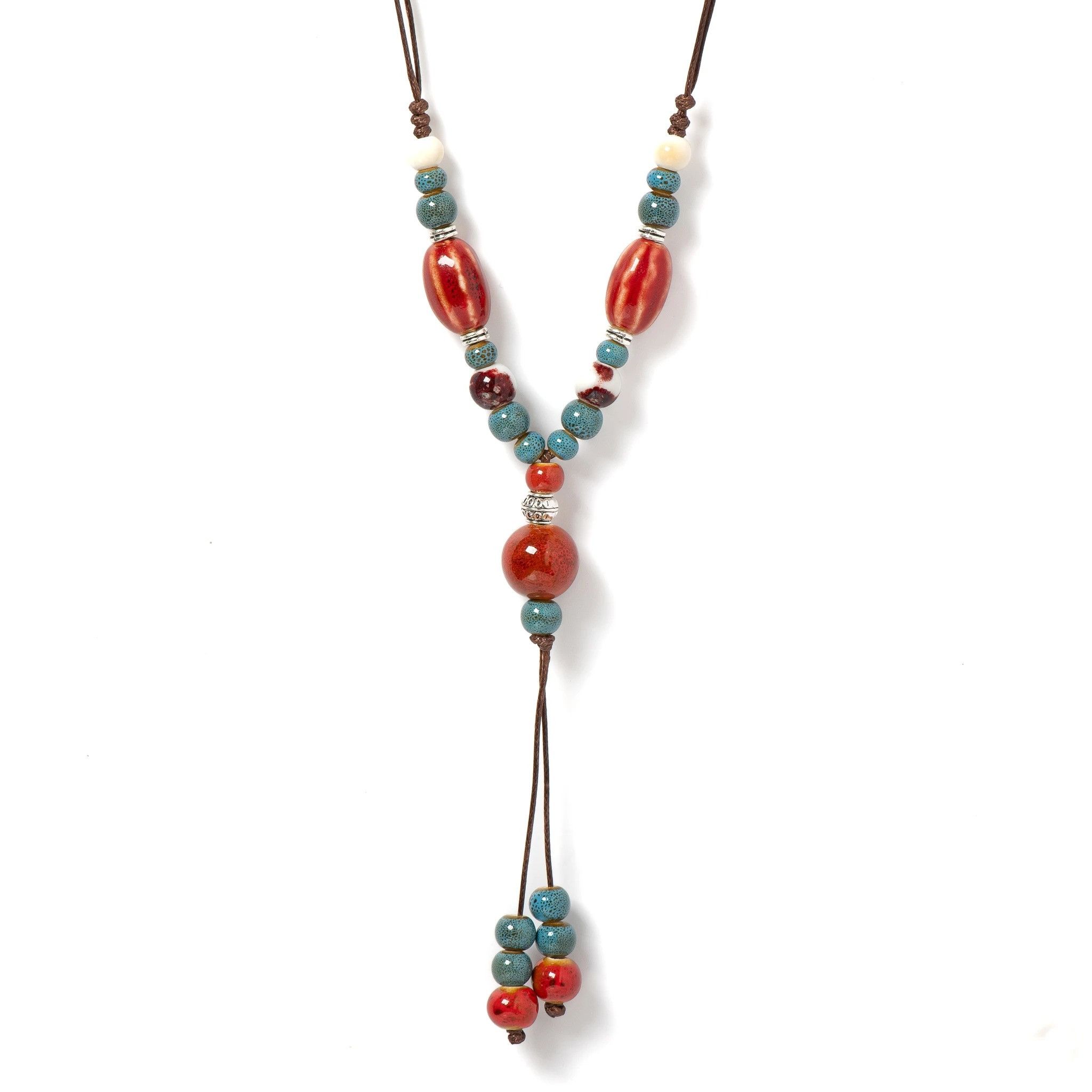 Handmade Vintage Boho Pendant Necklace Handmade Gift For Her Size ONE SIZE - 2 Thumbnail