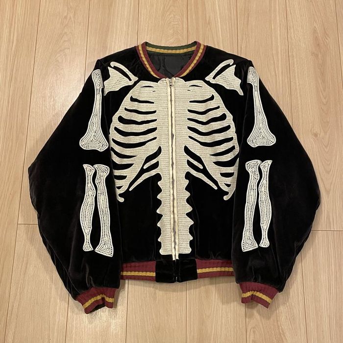 Kapital KAPITAL BONE Embroidery Souvenir Jacket Black 4 Grailed