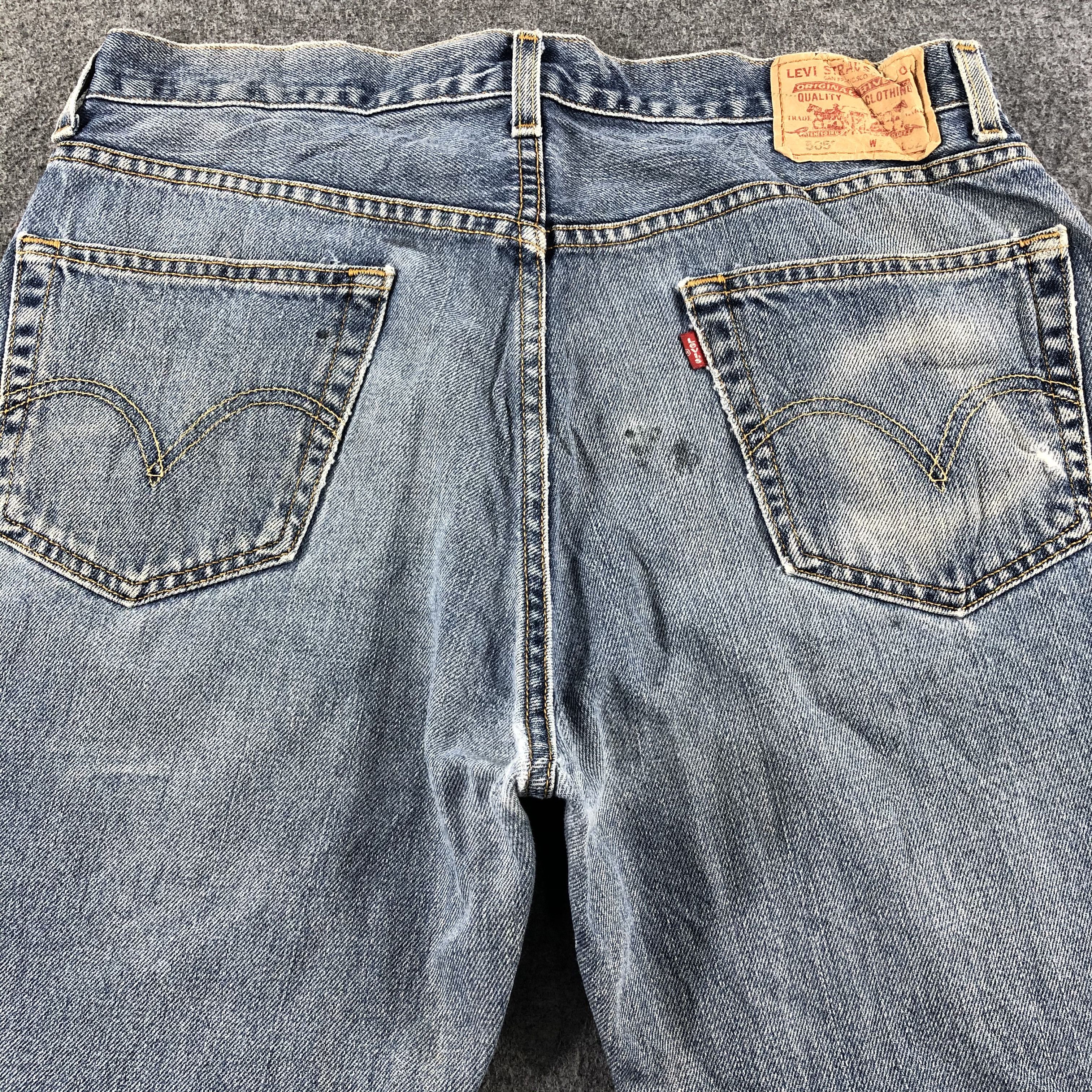 Levi's Vintage Blue Wash Levis 505 Jeans-J2505 Size US 36 / EU 52 - 4 Thumbnail