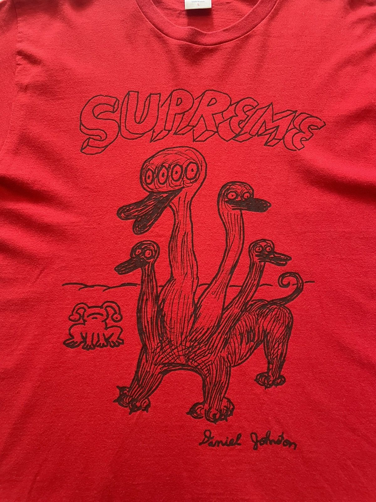 Hypebeast Supreme Daniel Johnston Duck T-Shirt Size US L / EU 52-54 / 3 - 4 Thumbnail