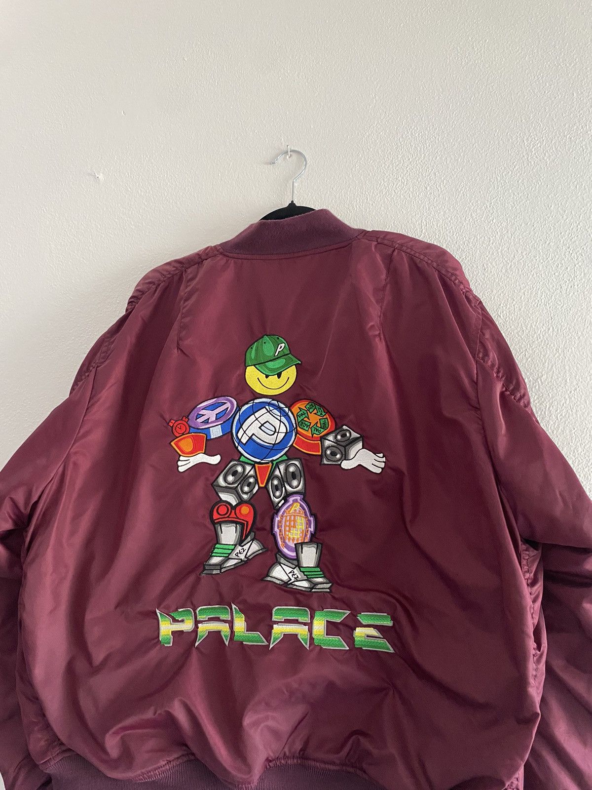 Palace x PEZ “Pezman” MA-1 Bomber – FW21 - Burgundy