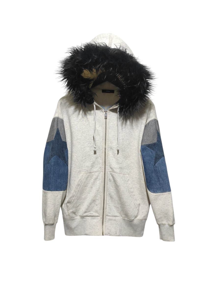 Diesel Diesel patchwork zip fur hoodie ifsix LGB style Size US XS / EU 42 / 0 - 1 Thumbnail