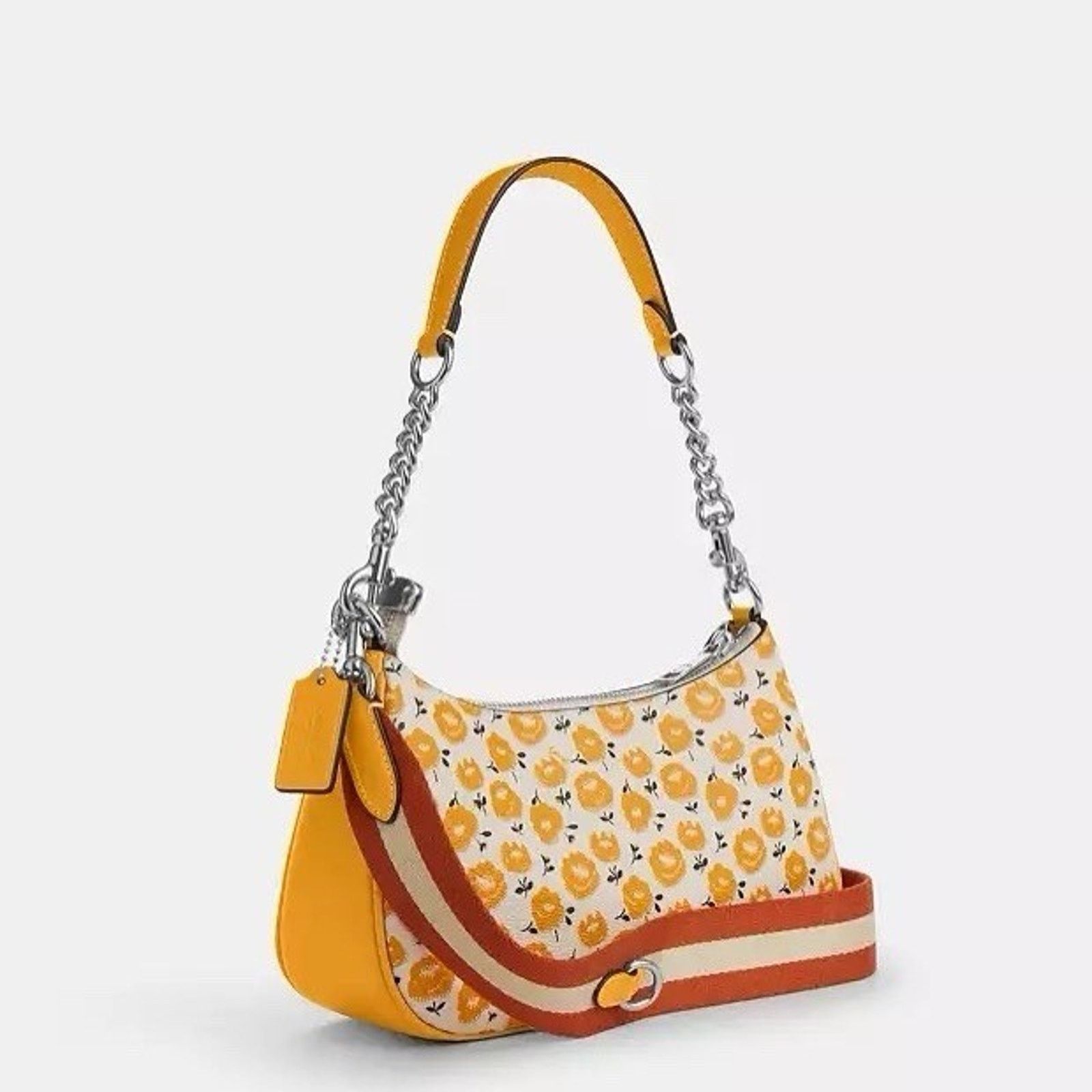 Coach NWT COACH Teri Shoulder Bag Floral CBI49 Crossbody Bag Size ONE SIZE - 10 Thumbnail
