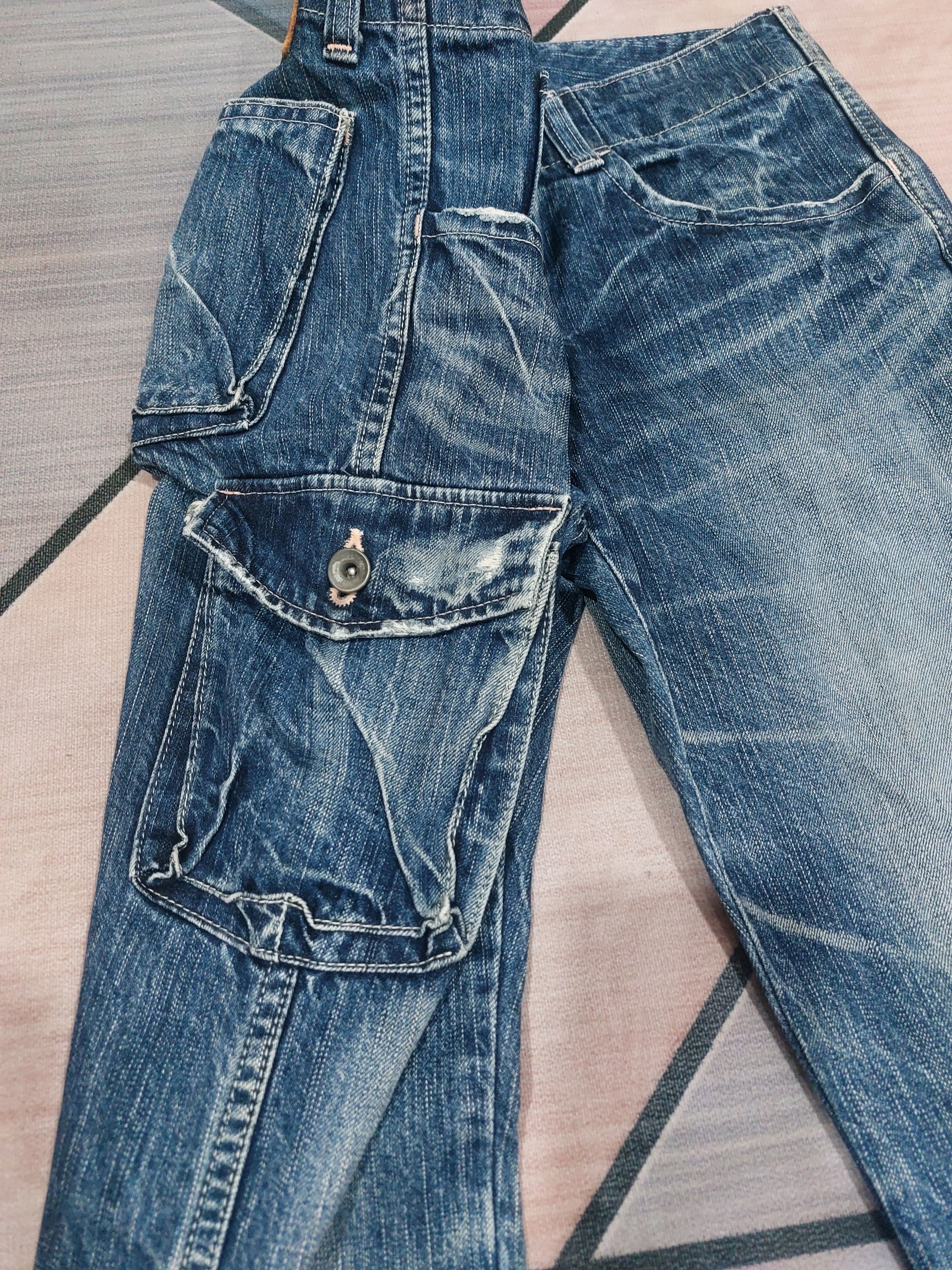 Johnbull Vintage 90's Johnbull Kojima Japan Cargo Multi Pocket Denim Size US 31 - 10 Thumbnail