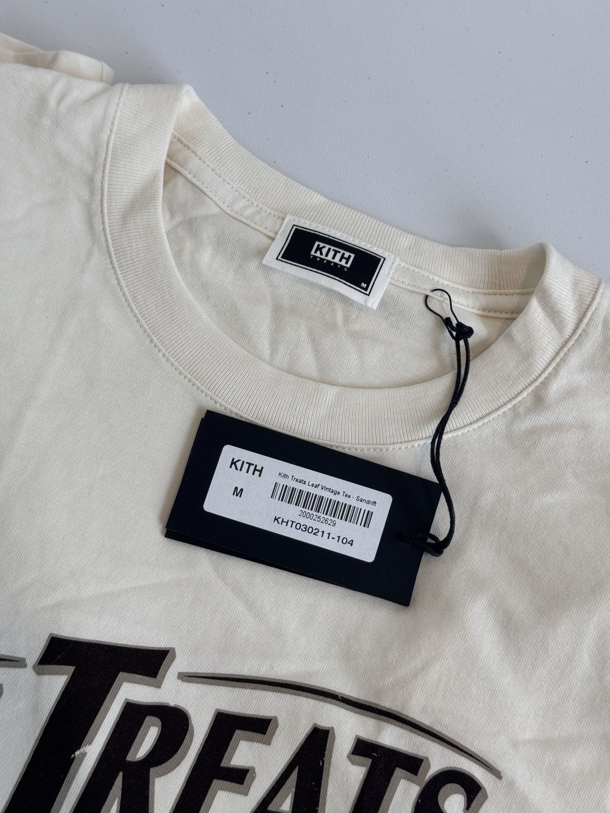 Kith Kith Treats Mens Leaf Vintage Tee Sandrift Size M NWT NEW Size US M / EU 48-50 / 2 - 2 Thumbnail
