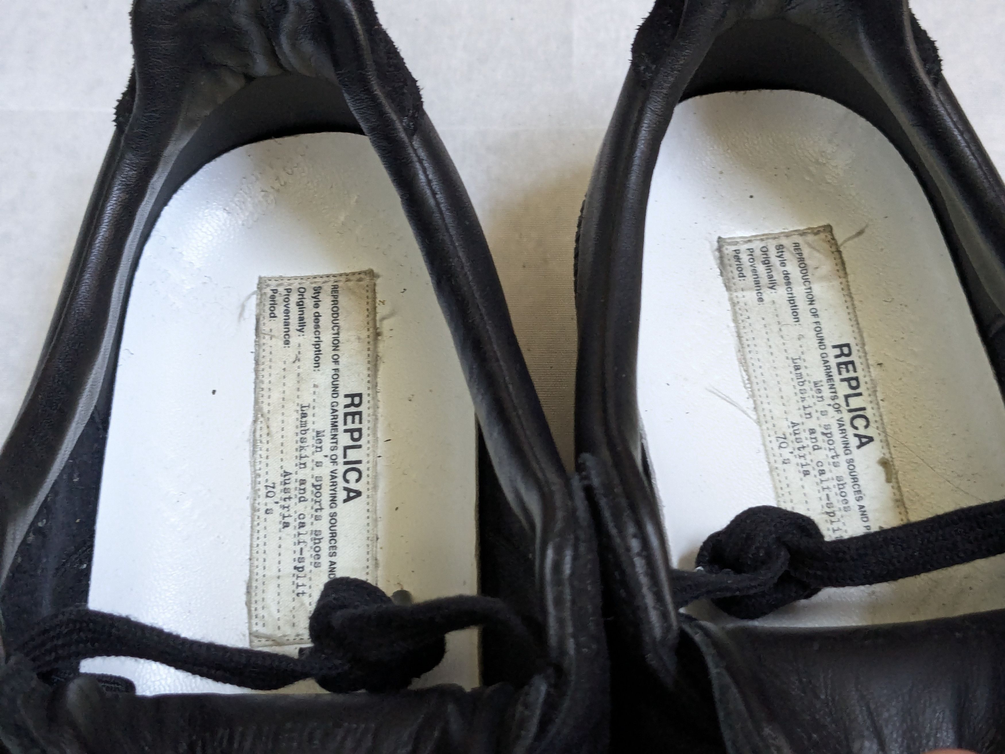 Maison Margiela Maison Margiela Replica GAT Black 11 44 Low Tops Size US 11 / EU 44 - 7 Thumbnail