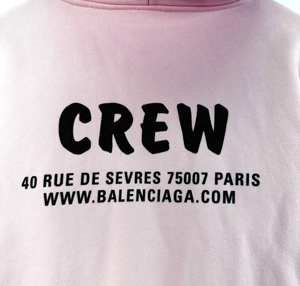 Balenciaga Balenciaga Pink Crew Logo Print Hoodie K12 Size M / US 6-8 / IT 42-44 - 6 Thumbnail