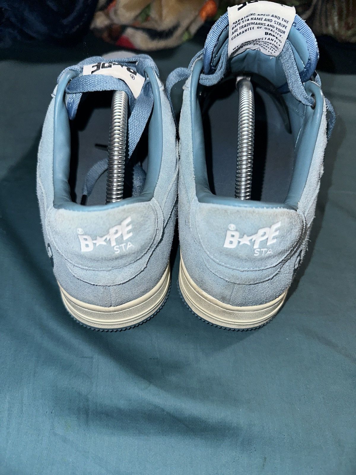 Bape Bapestas Light blue suede Size US 9.5 / EU 42-43 - 10 Thumbnail
