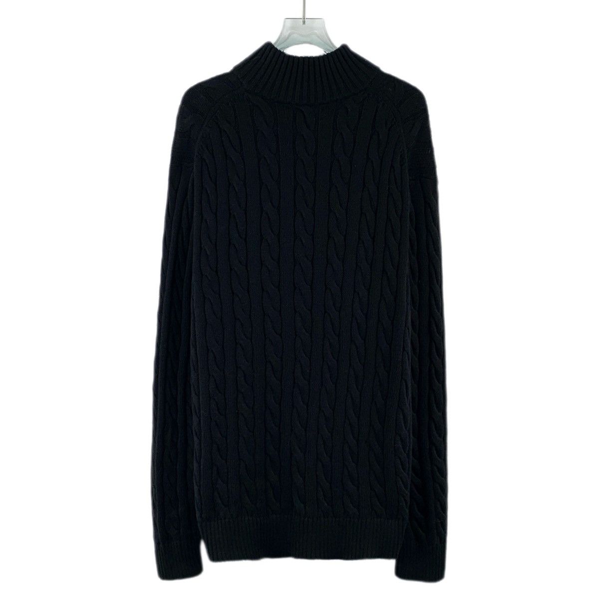 Ralph Lauren Ralph Lauren Black Half-Zip Long Sleeve Knit Sweater K26WX Size US XL / EU 56 / 4 - 2 Thumbnail