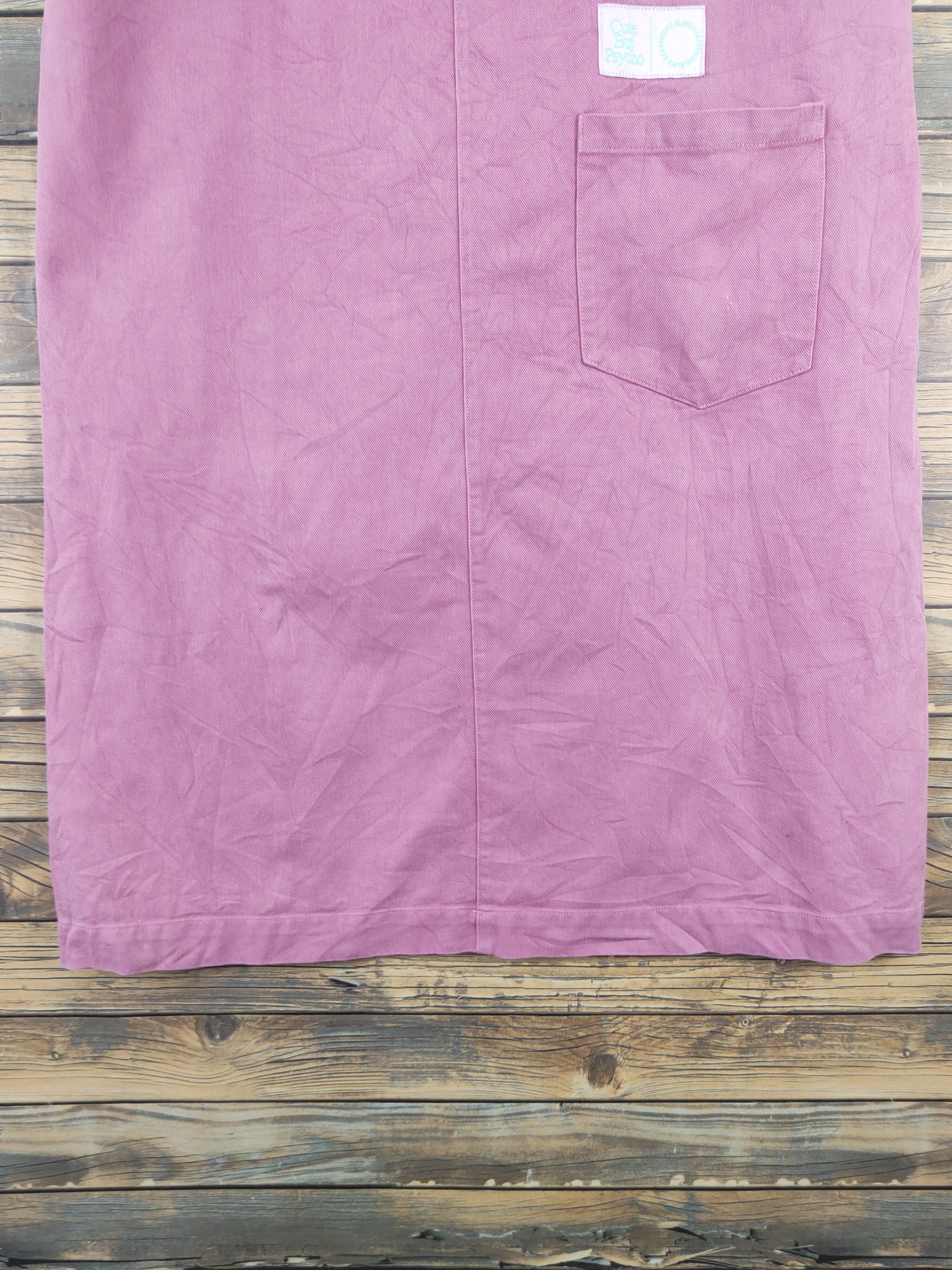 Other Alike Pink Denim Skirt Jumpsuits Size 42" / US 20 - 6 Thumbnail