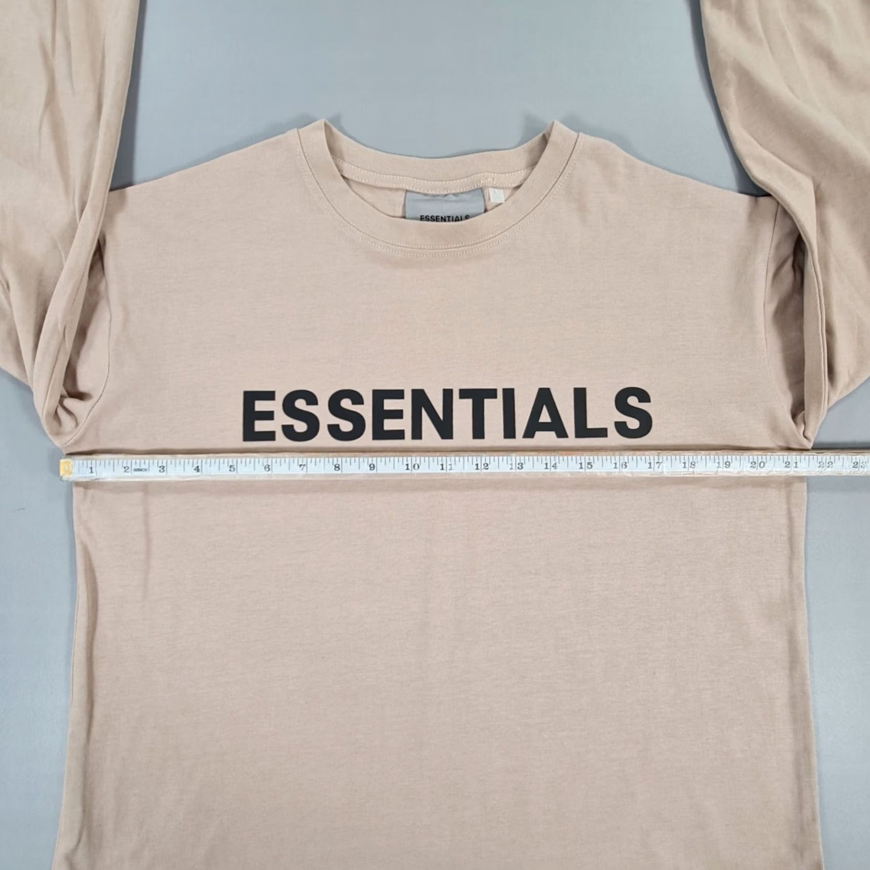Fear of God Fear Of God Essentials Shirt S Mens Beige Oversized Crew Neck 100% Cotton Tee FOG Size US S / EU 44-46 / 1 - 5 Thumbnail