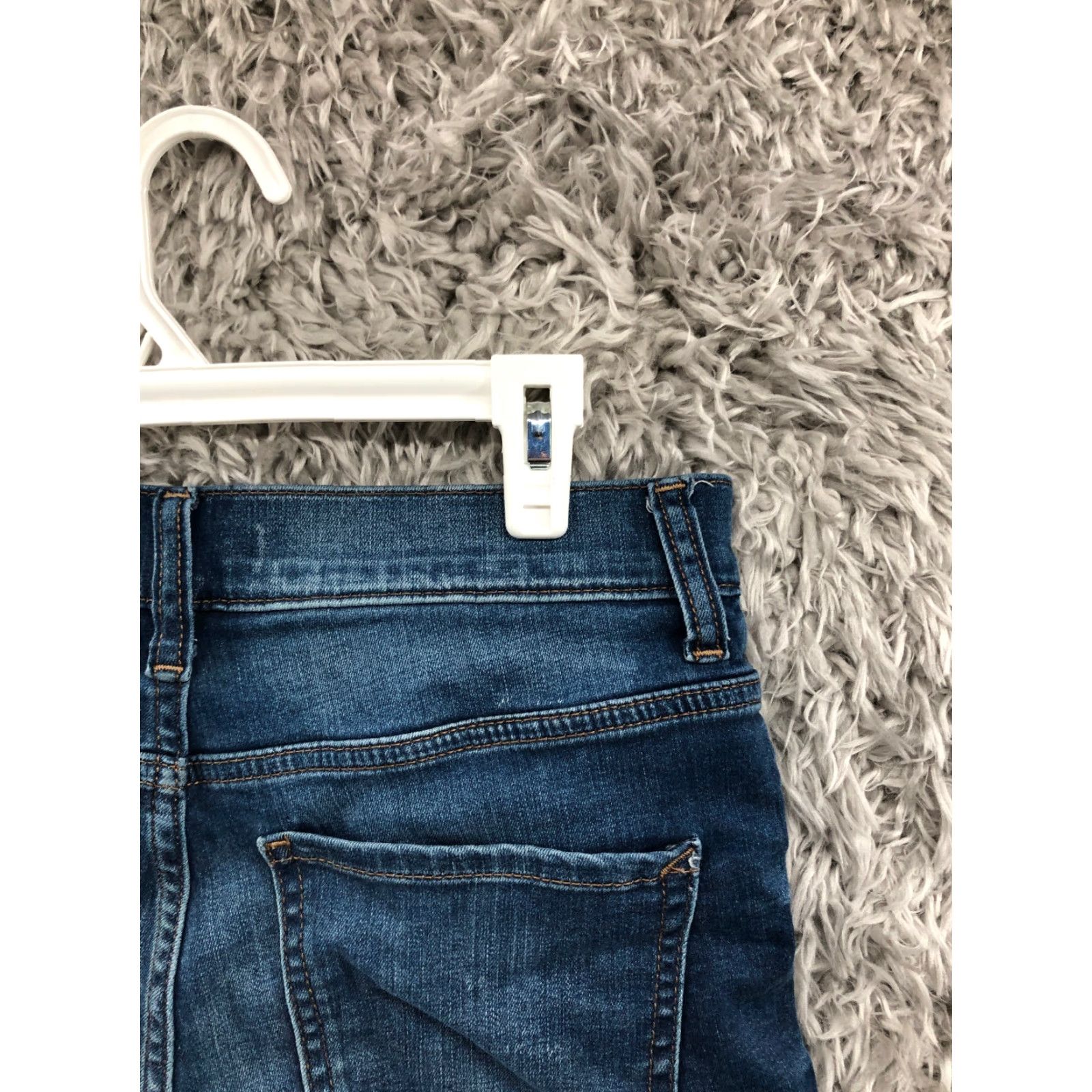 Express Express Boyfriend Shorts Womens Size 2 Mid Rise Dark Wash Blue Denim Jean Shirts? Size 26" / US 2 / IT 38 - 5 Thumbnail