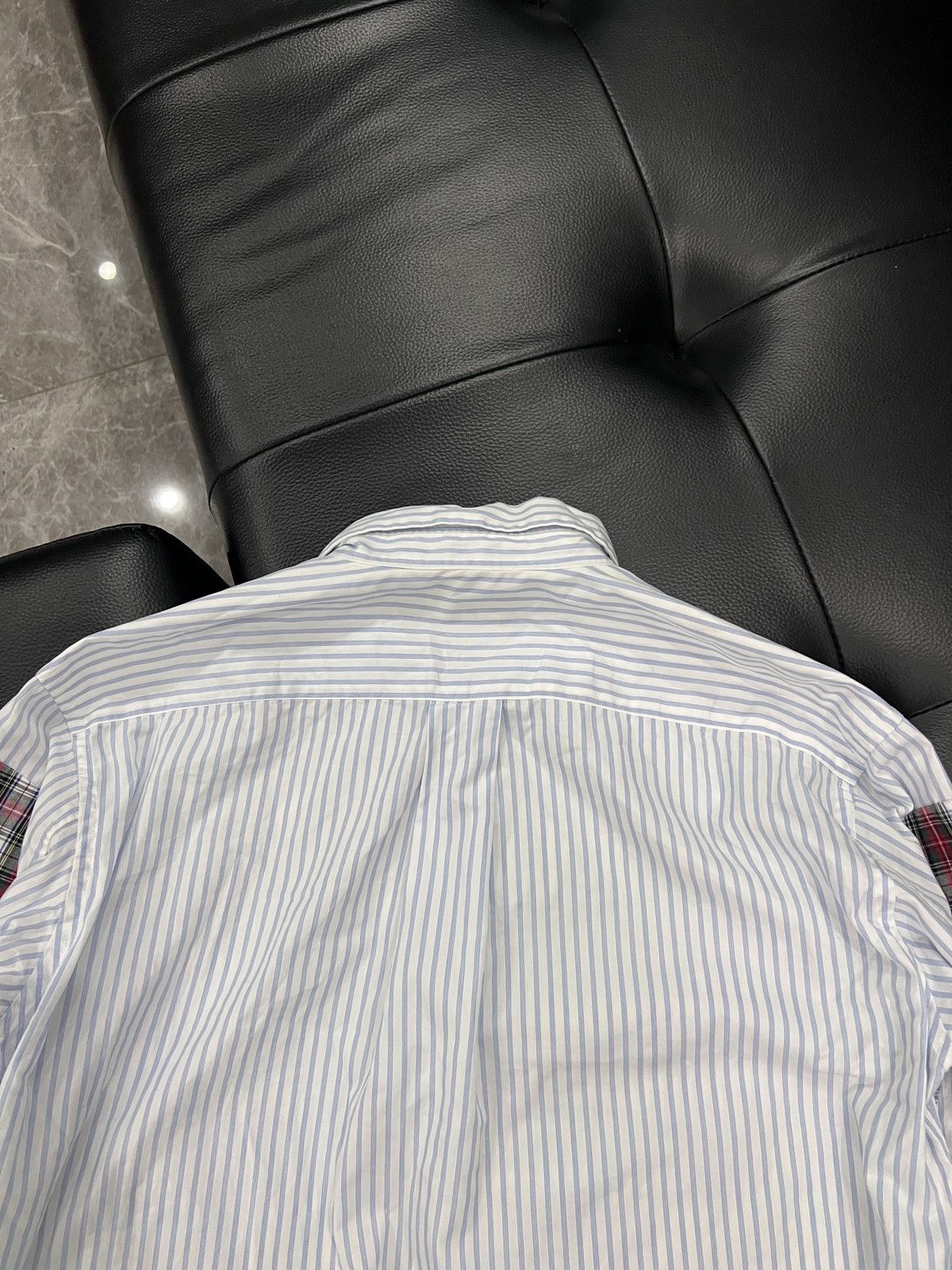 Comme des Garcons Homme Deux Comme des Garçons Homme Deux Patchwork Check Sleeve Shirt Size US S / EU 44-46 / 1 - 8 Thumbnail
