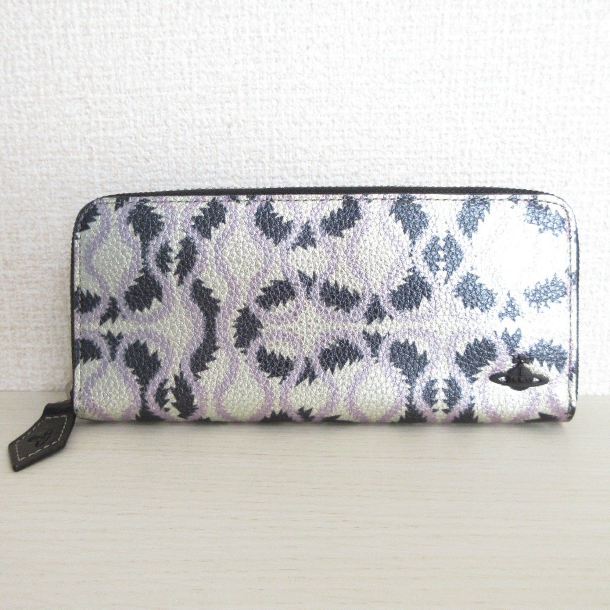 Vivienne Westwood Squiggle Pattern Long Wallet Multicolor Women's