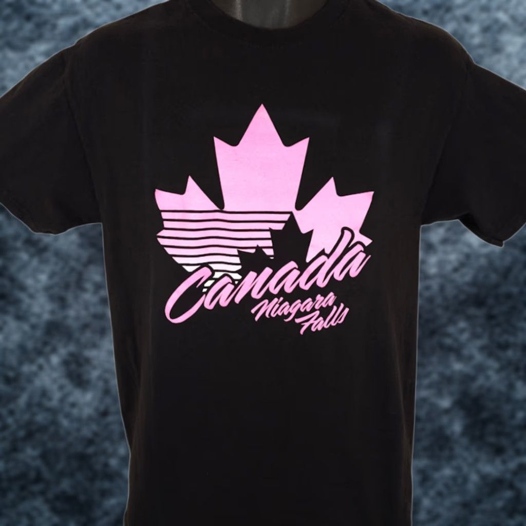 Vintage Niagara Falls T Shirt Mens Medium Black Canada Travel Destination Tee Size US M / EU 48-50 / 2 - 1 Thumbnail