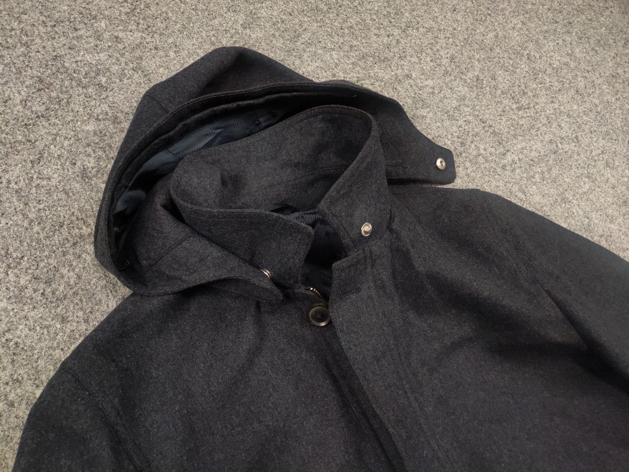 Bonnegueule BonneGueule Schoeller switzerland wool raincoat Zip Jacket Size US S / EU 44-46 / 1 - 11 Thumbnail