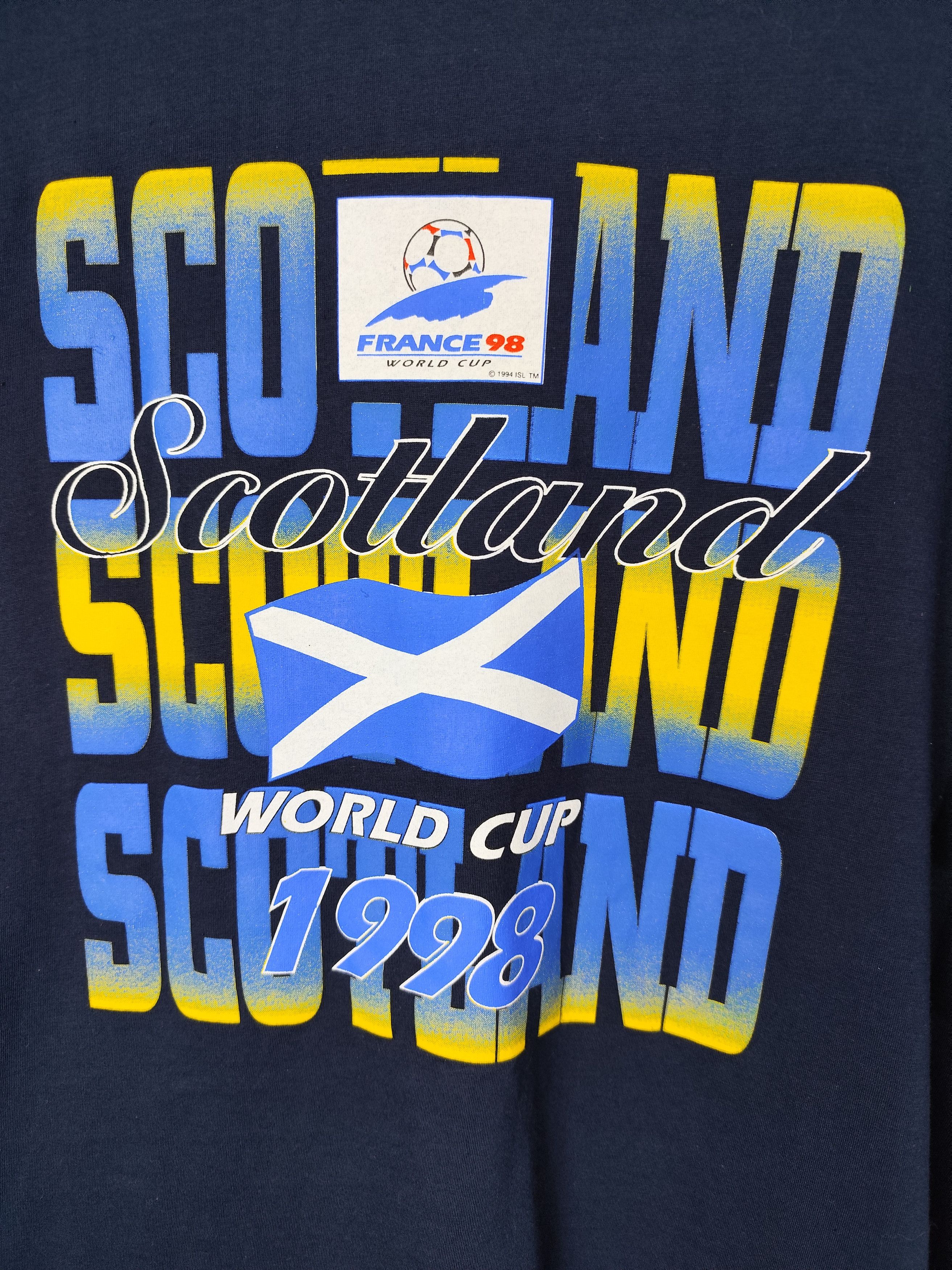 Vintage Vintage 1998 France World Cup Scotland Team t shirt Size US L / EU 52-54 / 3 - 2 Thumbnail