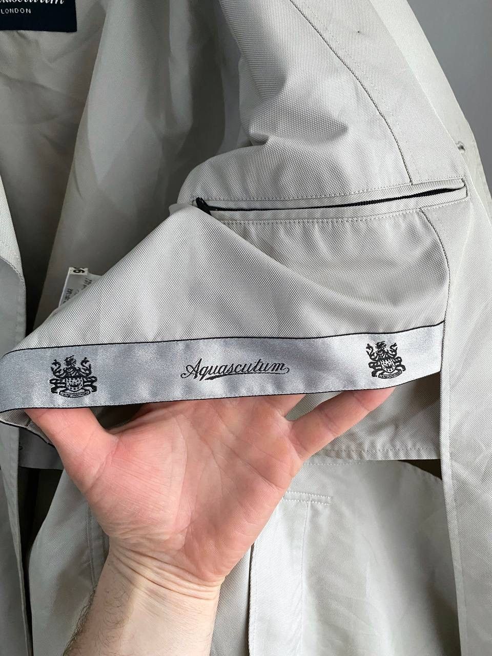 Aquascutum Aquascutum London Men's Grey Light Trench Coat, Size M Size US M / EU 48-50 / 2 - 13 Thumbnail