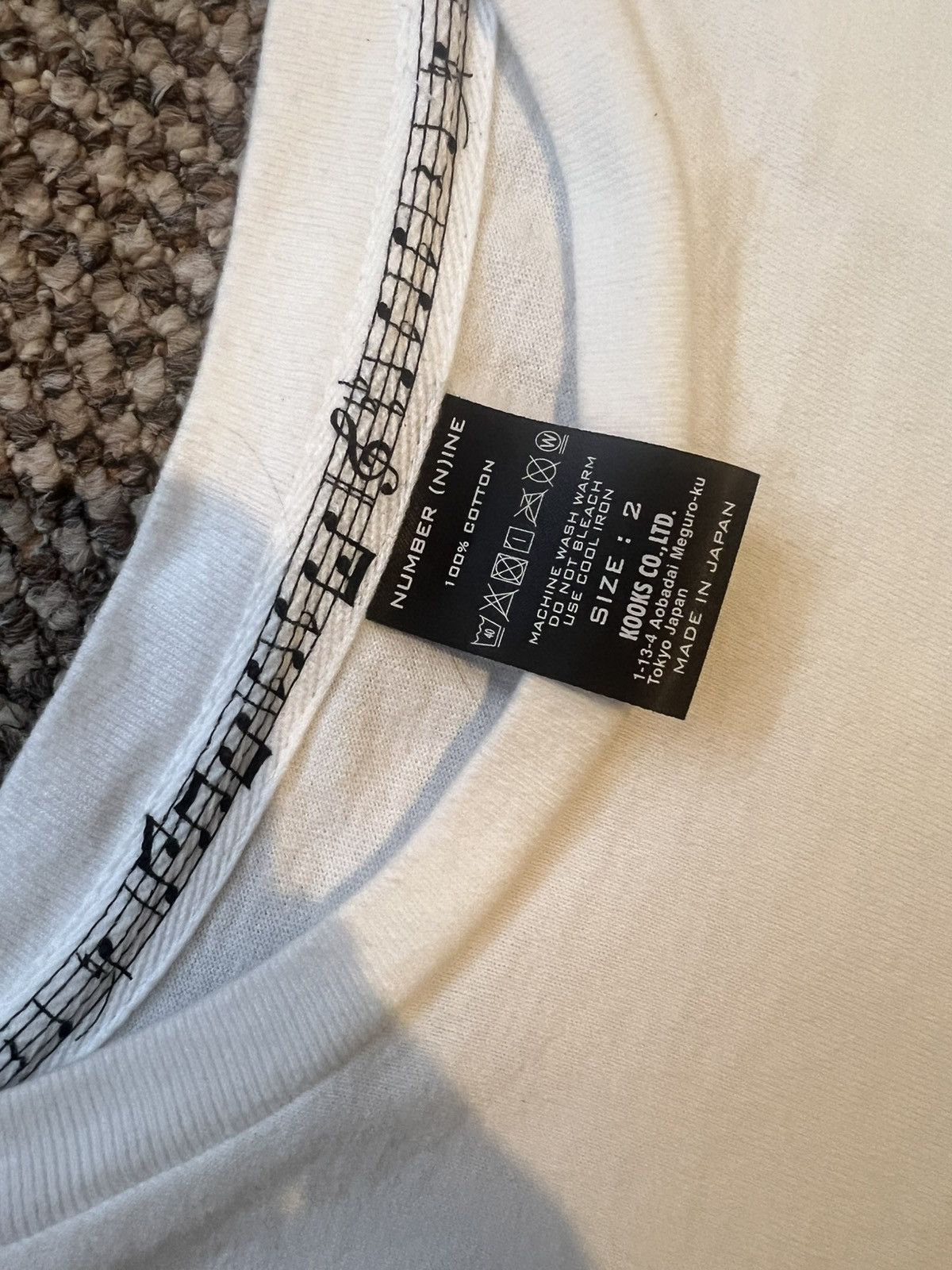 Number (N)ine 00ss Number Nine Striped 1 Pocket Tee Size US M / EU 48-50 / 2 - 2 Thumbnail
