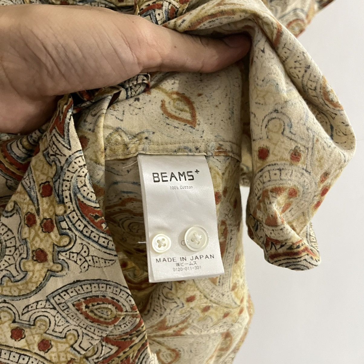 Beams Plus Beams Plus Japan - Paisley Pattern Camp Collar Shirt Size US S / EU 44-46 / 1 - 5 Thumbnail