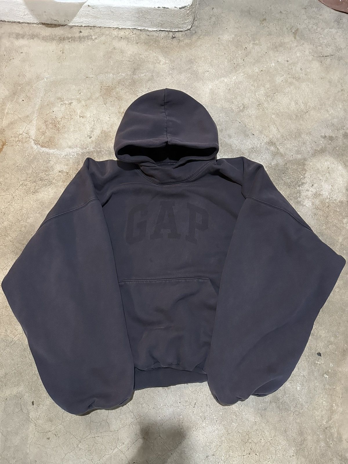 image of Yeezy Gap Dove Hoodie Engineered By Balenciaga in Black, Men's (Size XL)