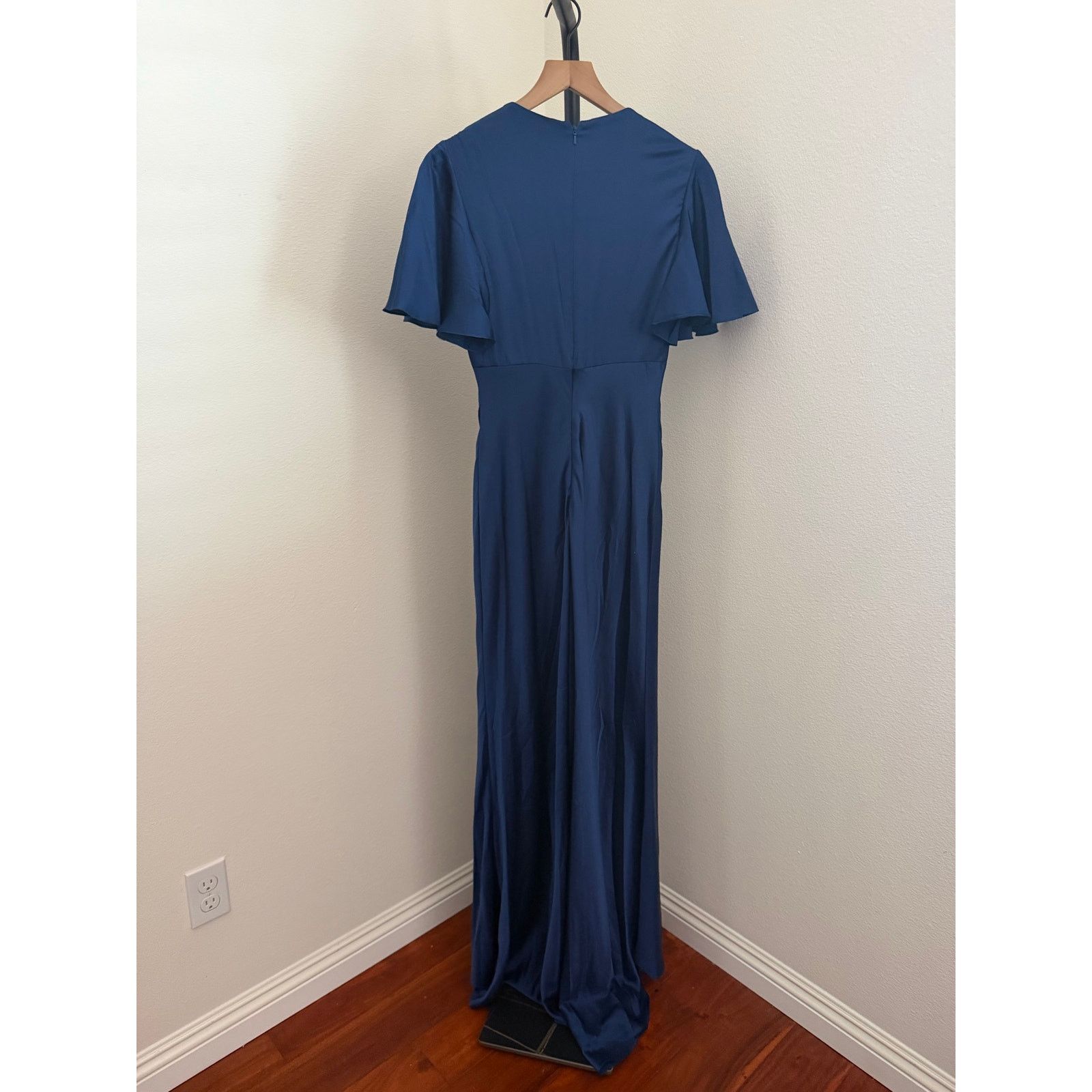 Mac Duggal New MAC DUGGAL 554021 column sapphire blue dress sz 4 Size S / US 4 / IT 40 - 5 Thumbnail