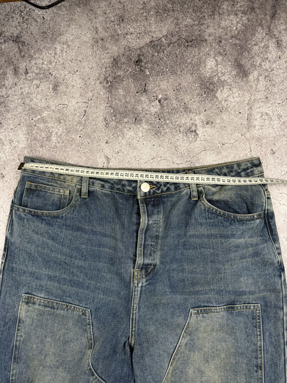 Japanese Brand Vintage Washed Distressed Baggy Jeans Y2K Style Japanesse Size US 32 / EU 48 - 6 Thumbnail