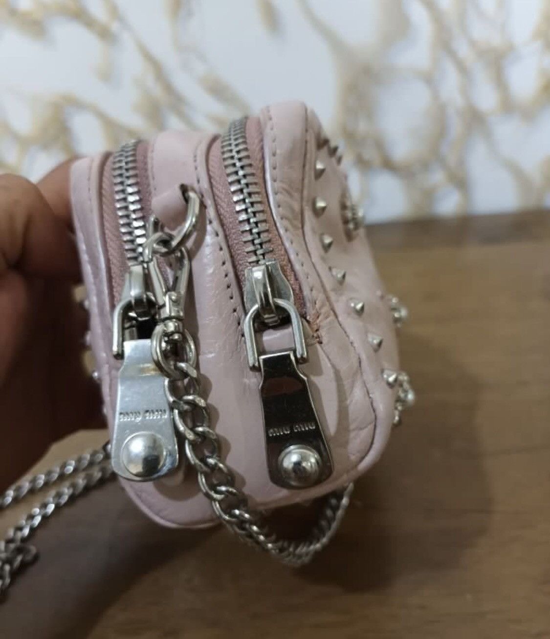 Miu Miu Miu Miu crossbody chain leather with stud bag Size ONE SIZE - 6 Thumbnail