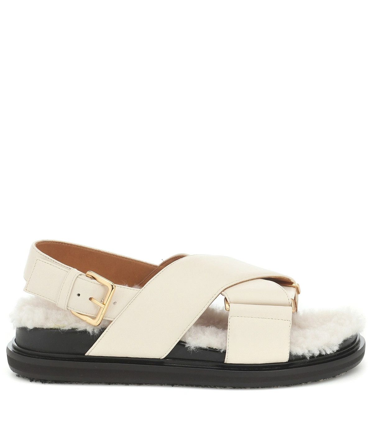 Marni o1y1025 Ankle Strap Sandals in Ivory Size US 5 / IT 35 - 1 Thumbnail