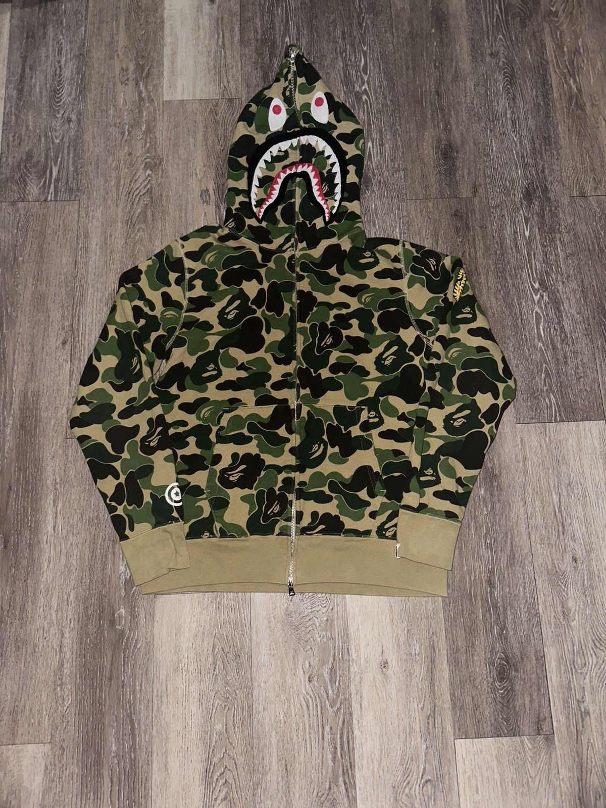 Bape ABC Camo 2nd Shark Full Zip Hoodie Size US M / EU 48-50 / 2 - 1 Thumbnail