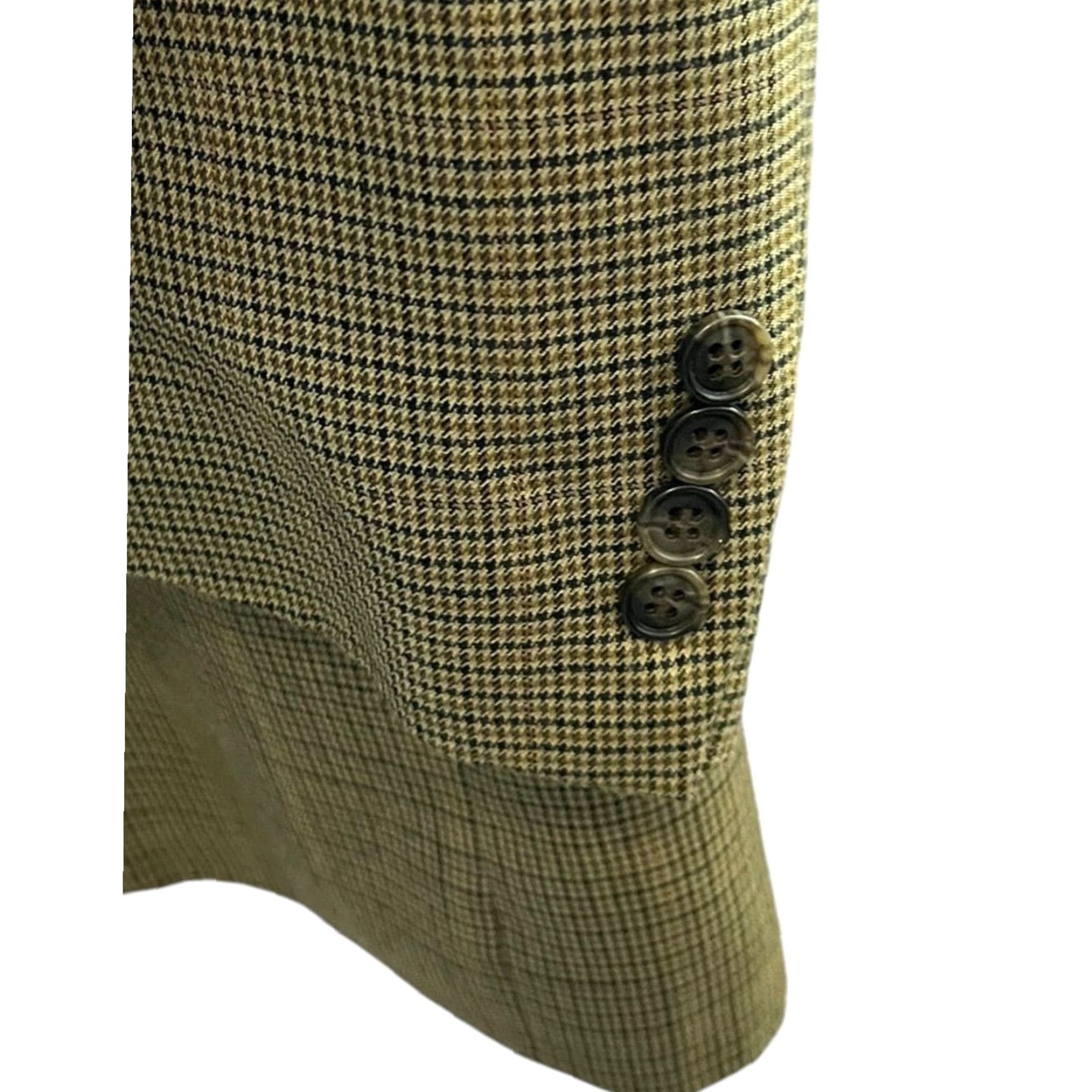 Joseph VINTAGE Joseph & Feiss 2 Button Mens Sport Coat Jacket Brown Houndstooth 44S 44 Short Regular Men Size US 44 / EU 60 - 6 Thumbnail