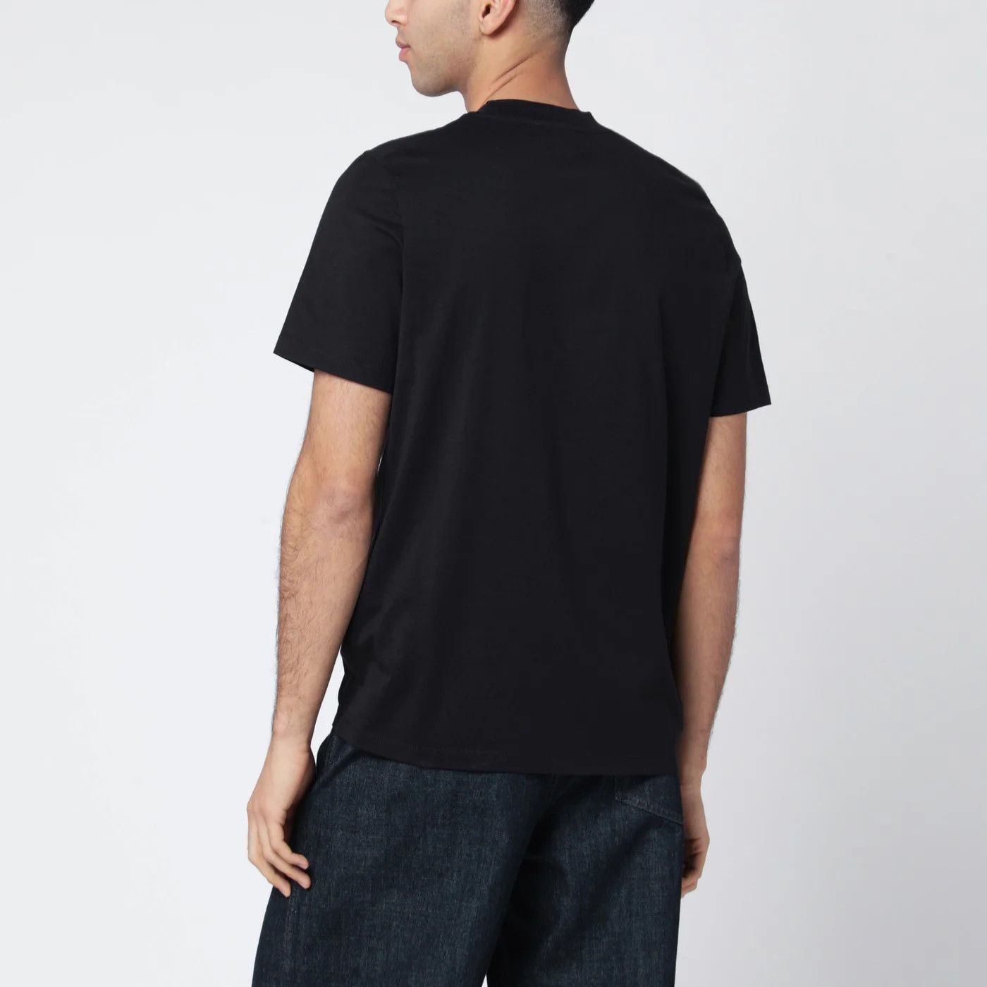 Jil Sander o1d2blof0526 Cotton Short Sleeve T-Shirt in Black Size US M / EU 48-50 / 2 - 2 Thumbnail