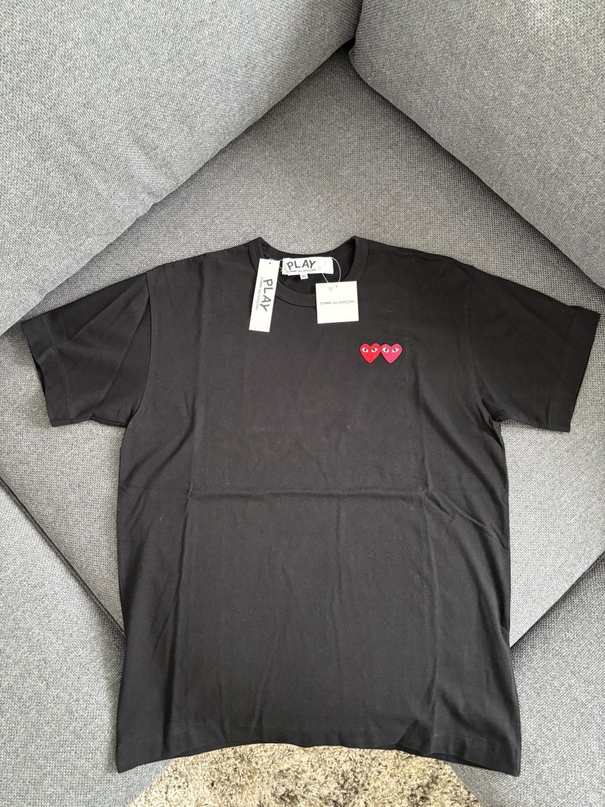 Comme Des Garcons Play Double Heart T-Shirt