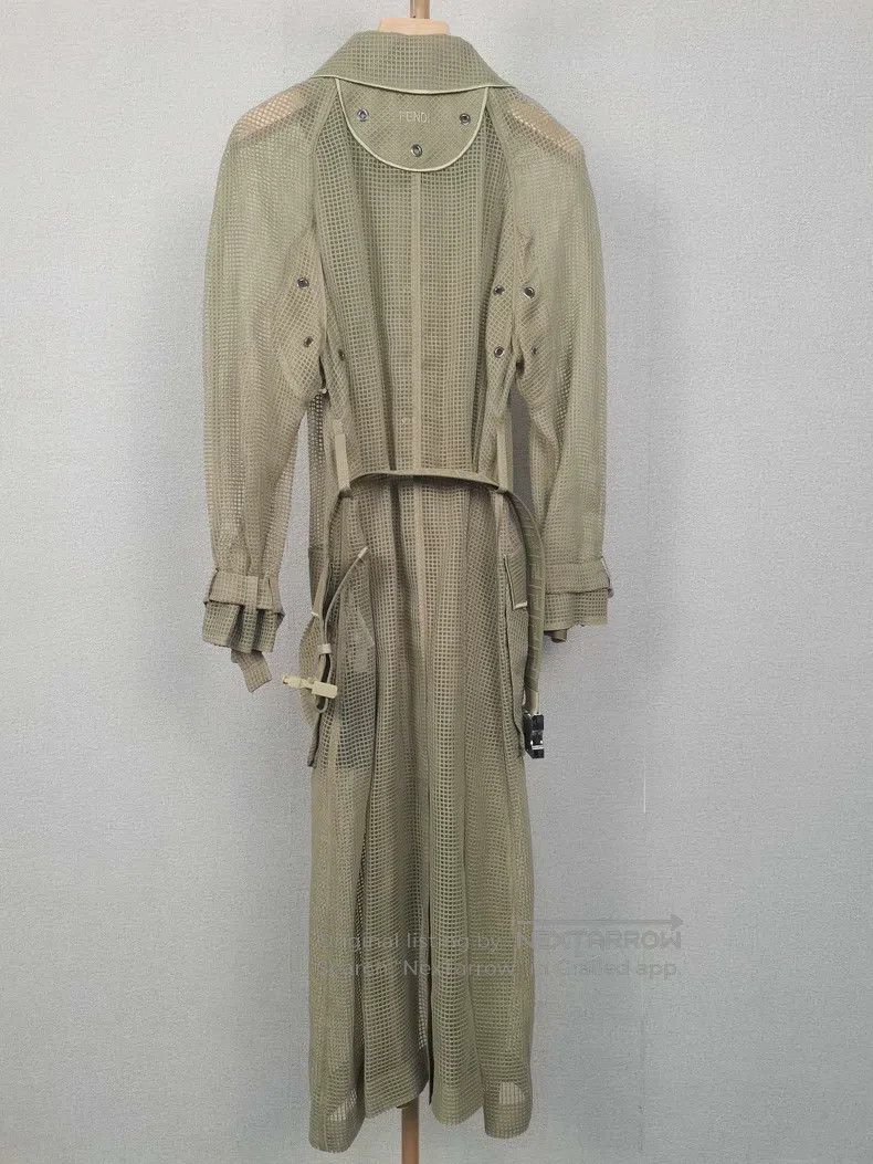 Fendi Fendi Kelly green long trench coat Size XXS / US 00 / IT 34 - 2 Thumbnail