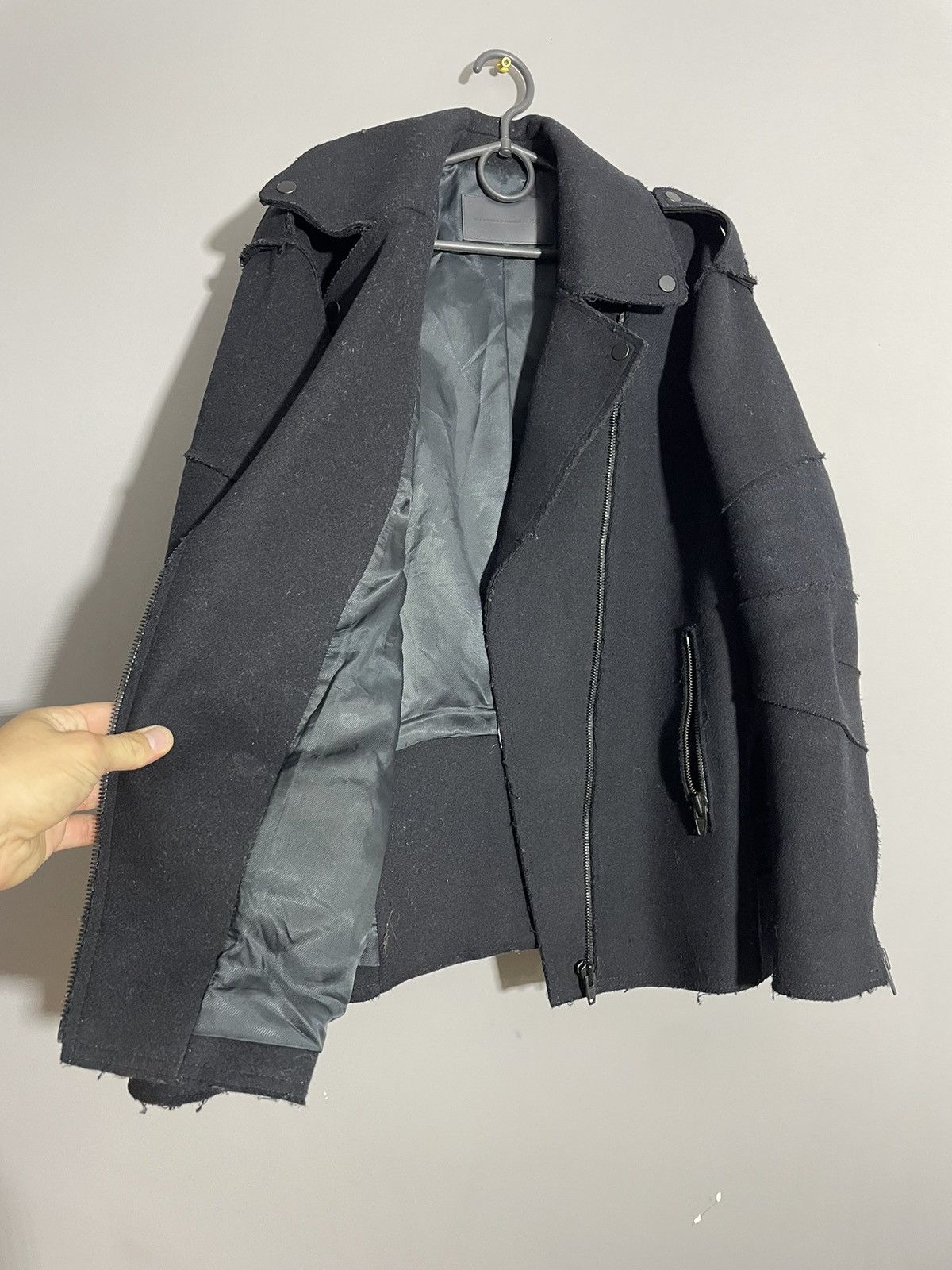 Alexander Wang × H&M Alexander Wang x H&M wool biker jacket Size M / US 6-8 / IT 42-44 - 10 Thumbnail