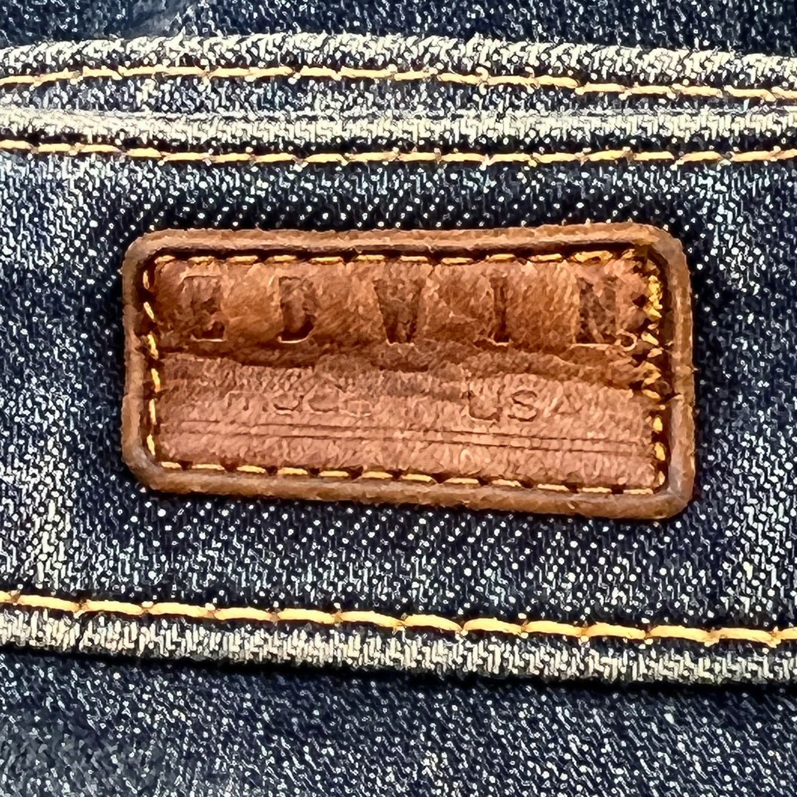 Edwin Edwin Jeans Straight Mid Rise Blue Denim Size 27" / US 4 / IT 40 - 7 Thumbnail