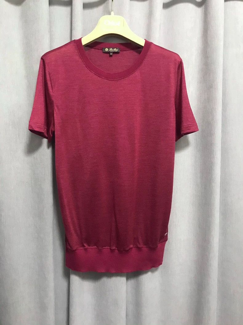Loro Piana Loro piana Ultra-fine cashmere silk thin short-sleeved knit Size M / US 6-8 / IT 42-44 - 1 Thumbnail