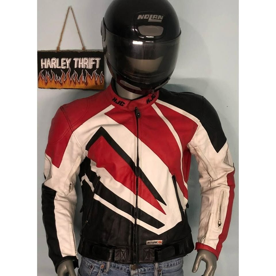 Other VTG Riding Jacket Size 44 Men Leather, Armor, HJC CIROTECH Size US M / EU 48-50 / 2 - 1 Thumbnail