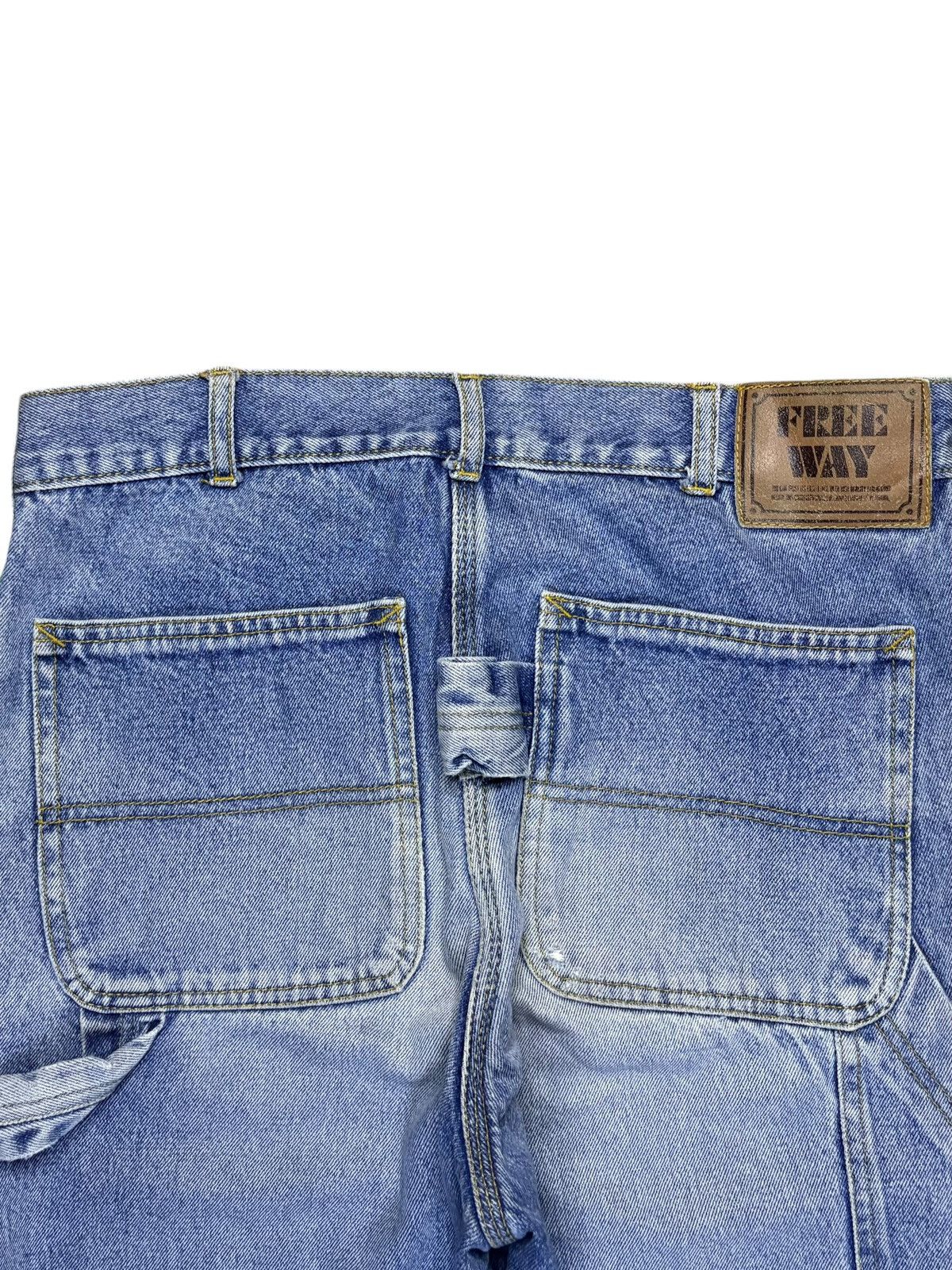 Japanese Brand × Vintage Vintage Japanese Brand Faded Cargo Carpenter Loose Jeans Size US 31 - 8 Thumbnail